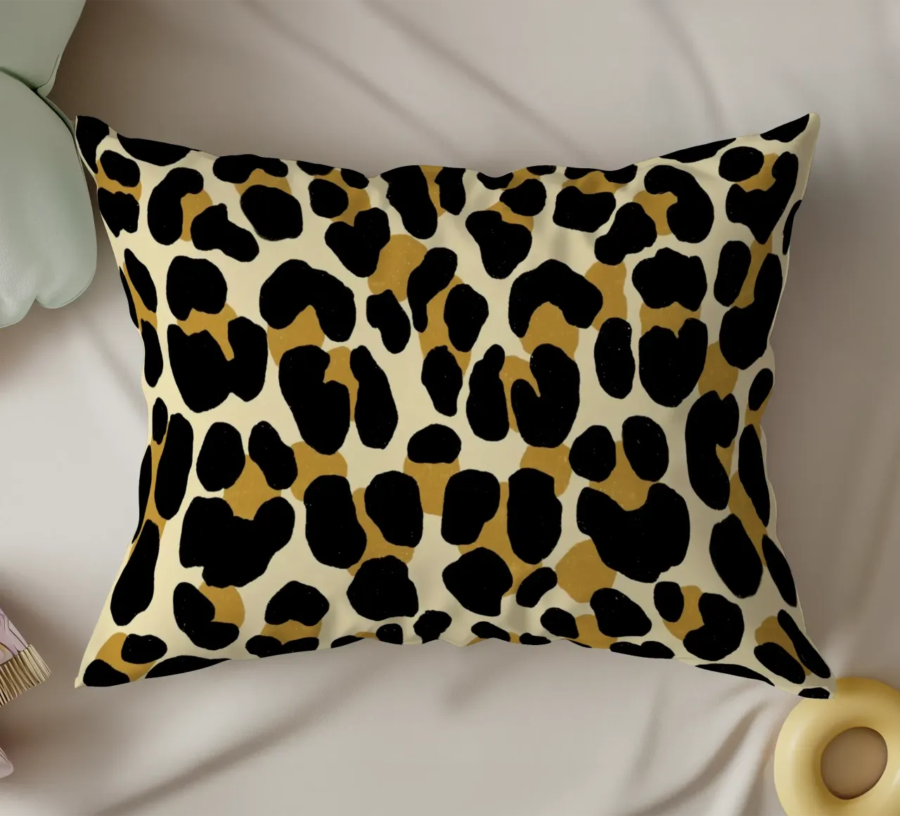 Leopard print pattern. Animal print. Safari style. decorative cushion by CalliLetters