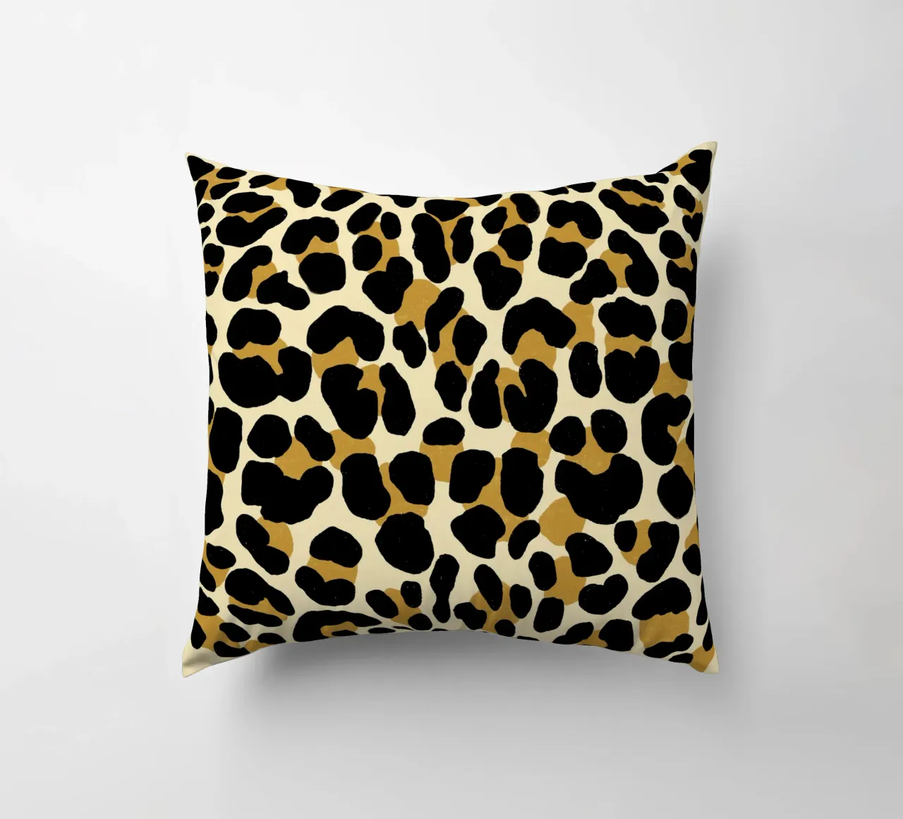 Leopard print pattern. Animal print. Safari style. decorative cushion by CalliLetters