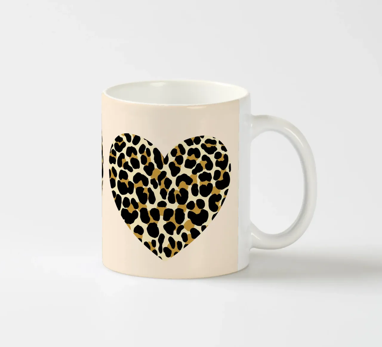 Leopard print pattern. Animal print. Safari style. ceramic mug by CalliLetters