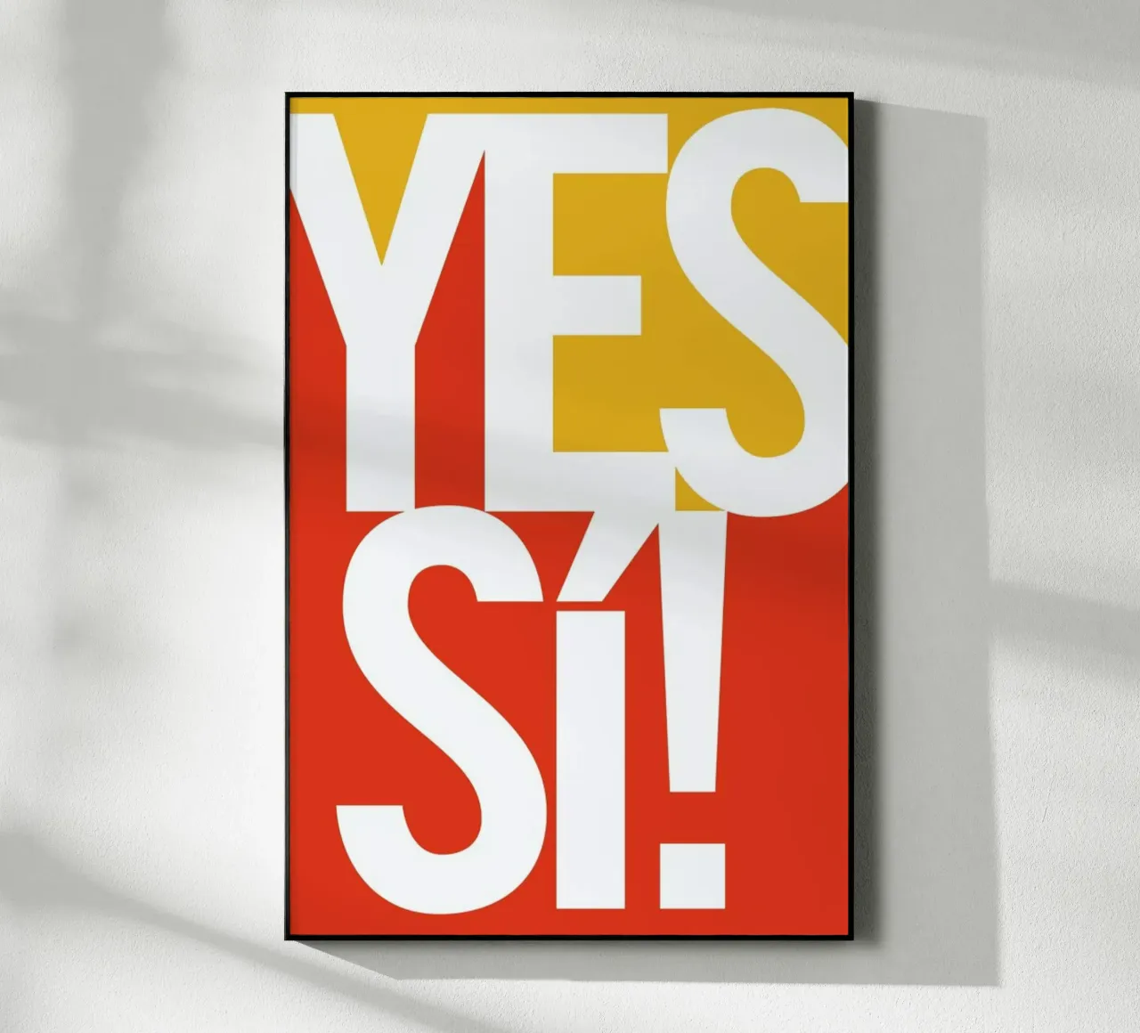 Sí! plexiglass da Bo Lundberg