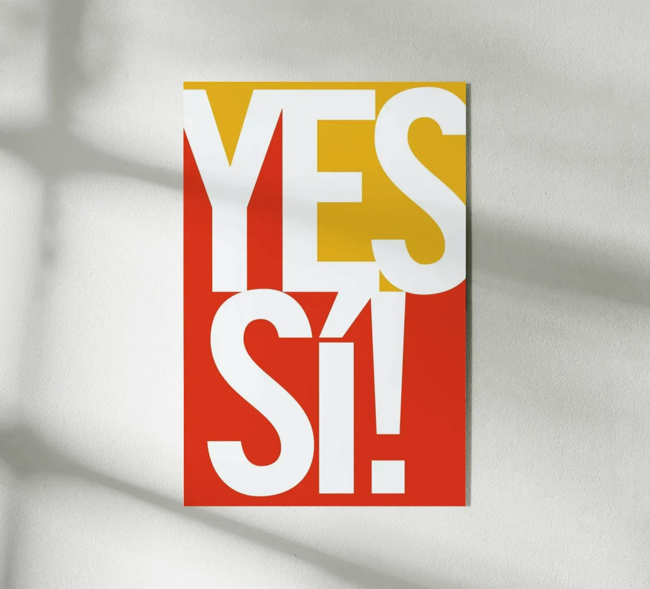 Sí! plexiglass da Bo Lundberg