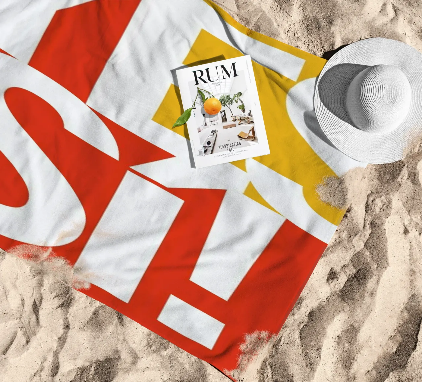 Sí! strandhanddoek van Bo Lundberg