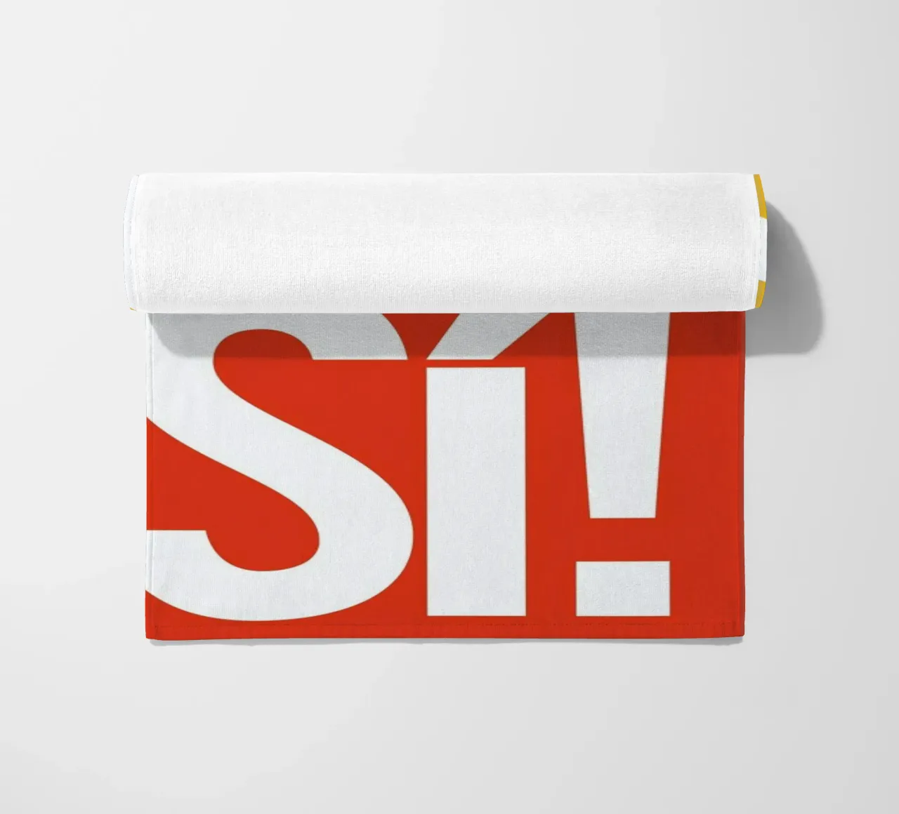 Sí! beach towel by Bo Lundberg