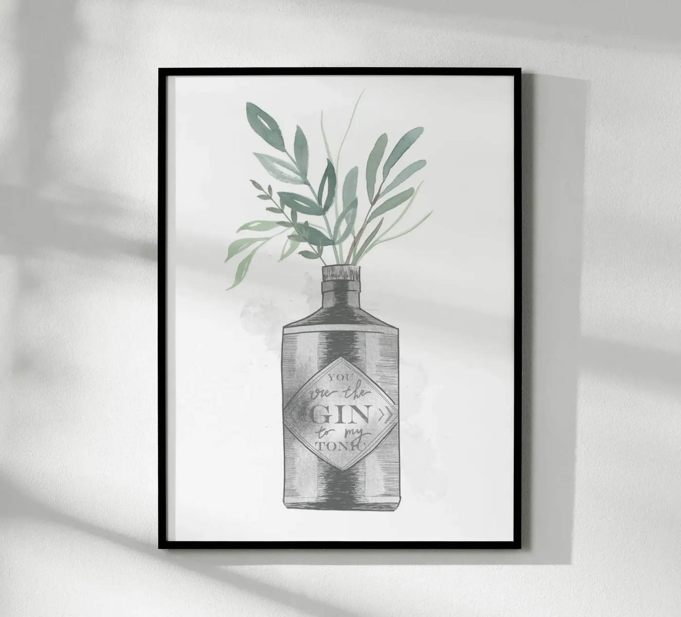 Gin Flower poster da KRUTH DESIGN