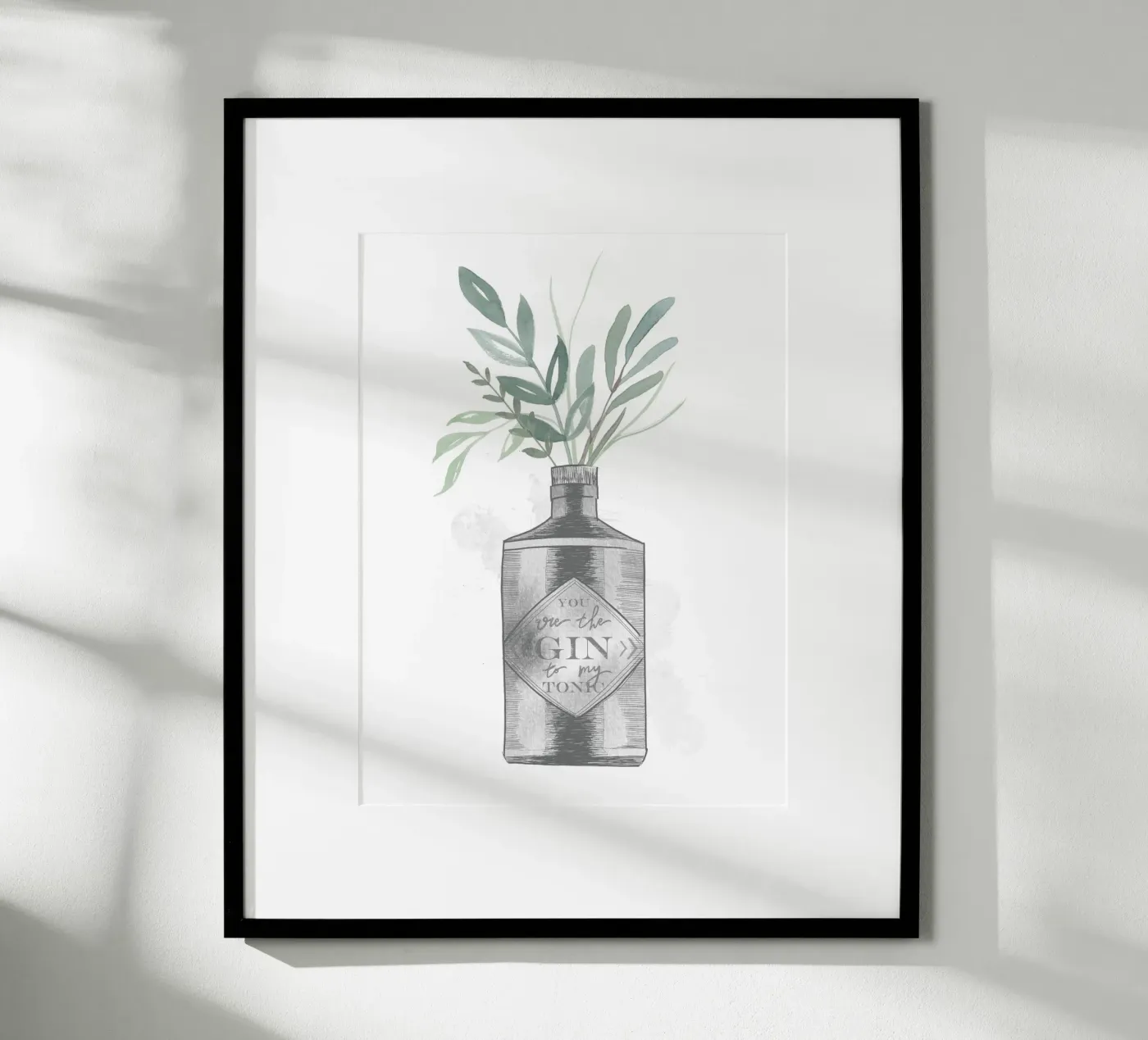 Gin Flower poster da KRUTH DESIGN