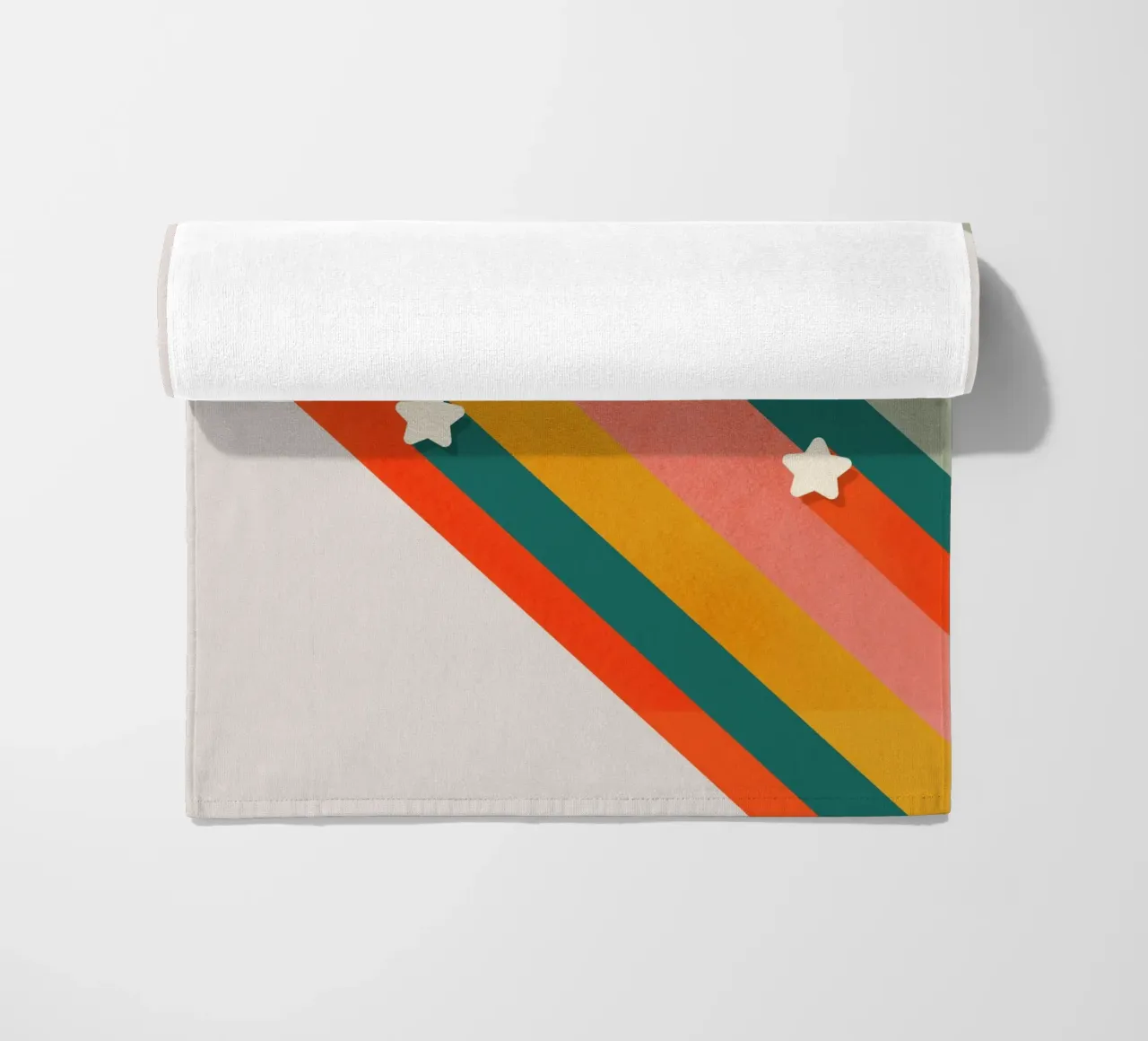 Let's Dance – Retro Typography with Colorful Stripes telo mare da showmemars