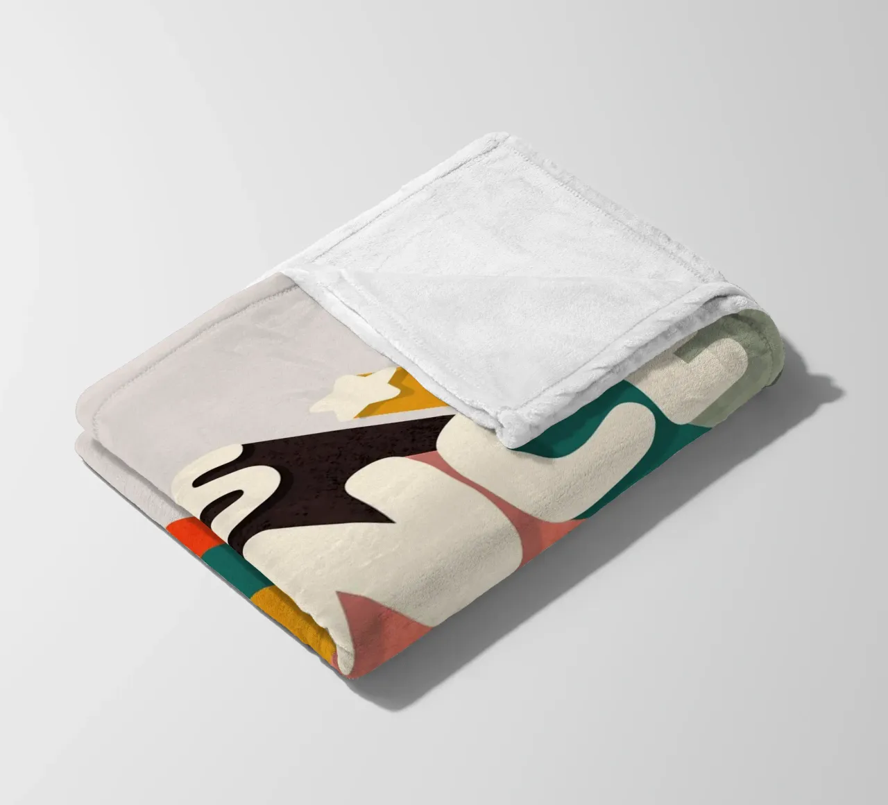 Let's Dance – Retro Typography with Colorful Stripes coperta in pile da showmemars