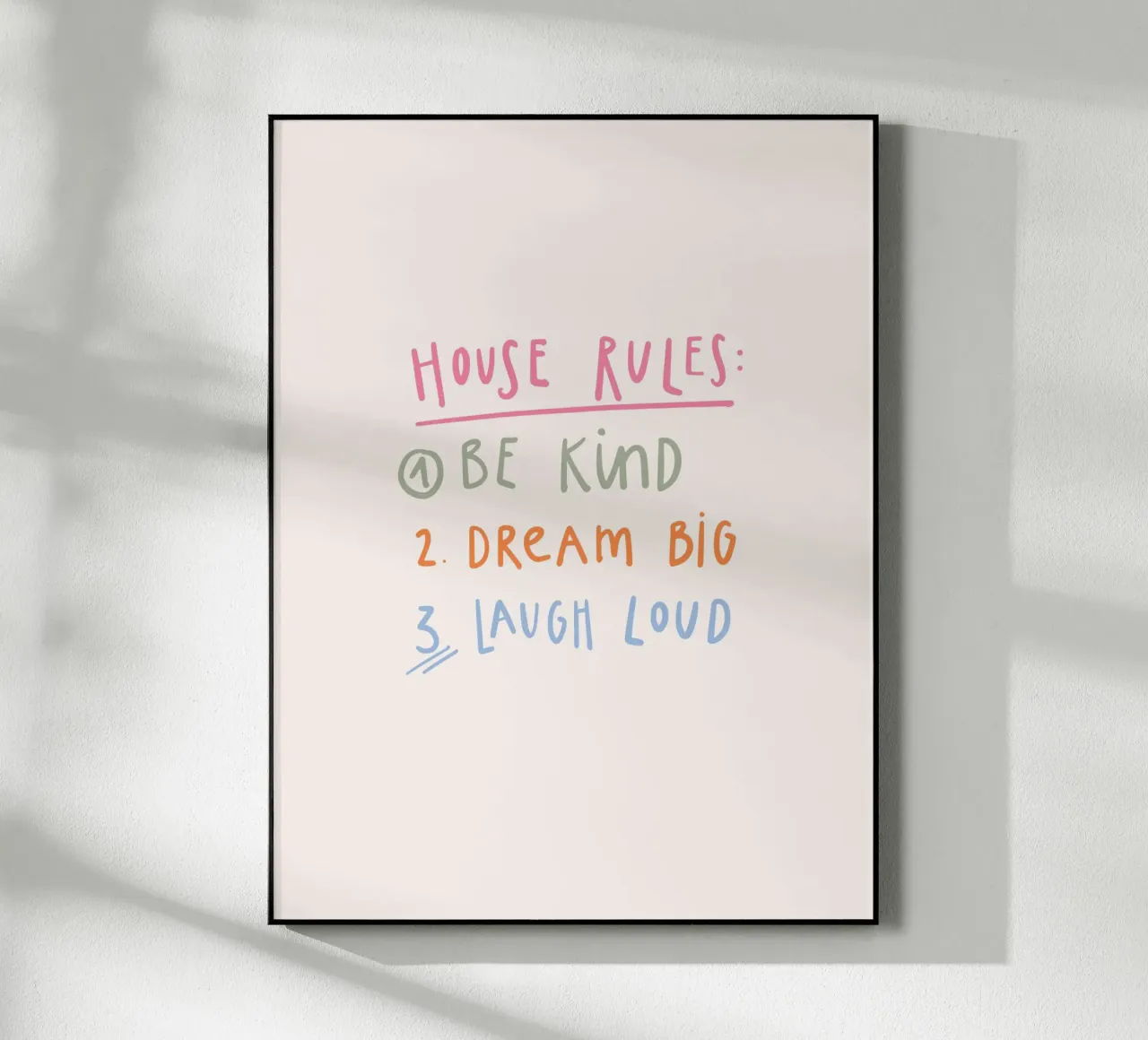 House Rules plexiglass da KRUTH DESIGN