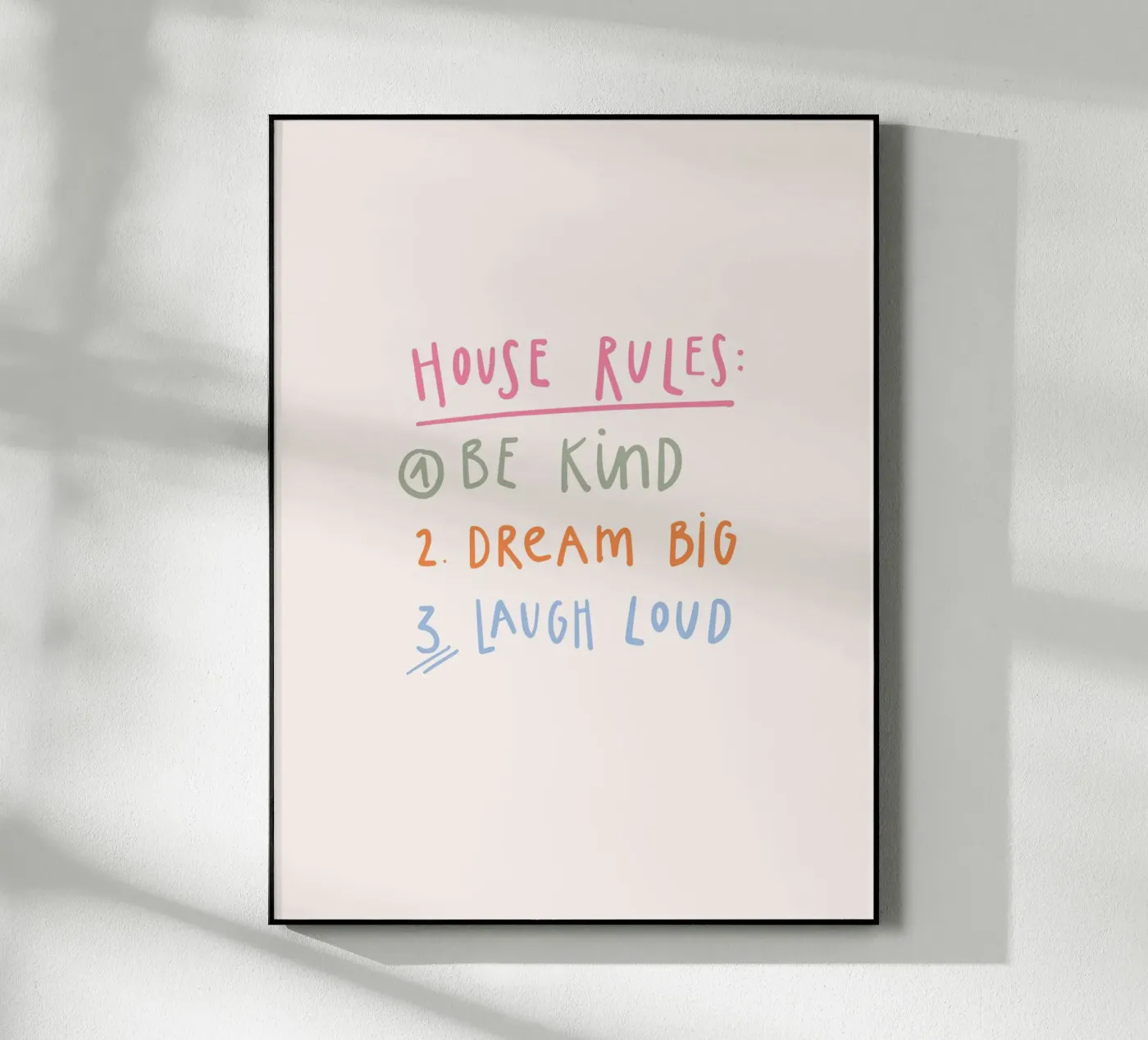 House Rules plexiglas de KRUTH DESIGN