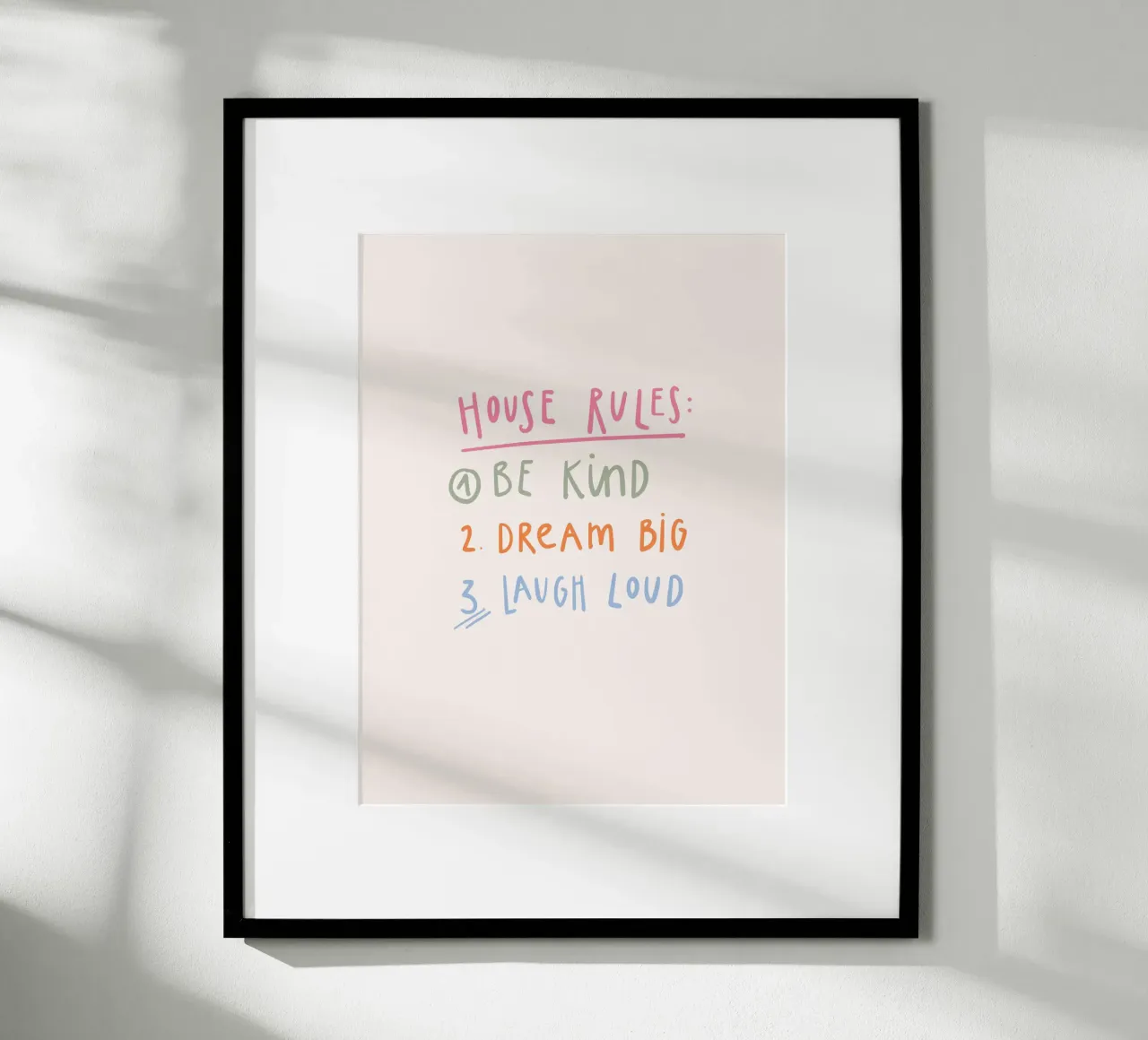 House Rules poster da KRUTH DESIGN