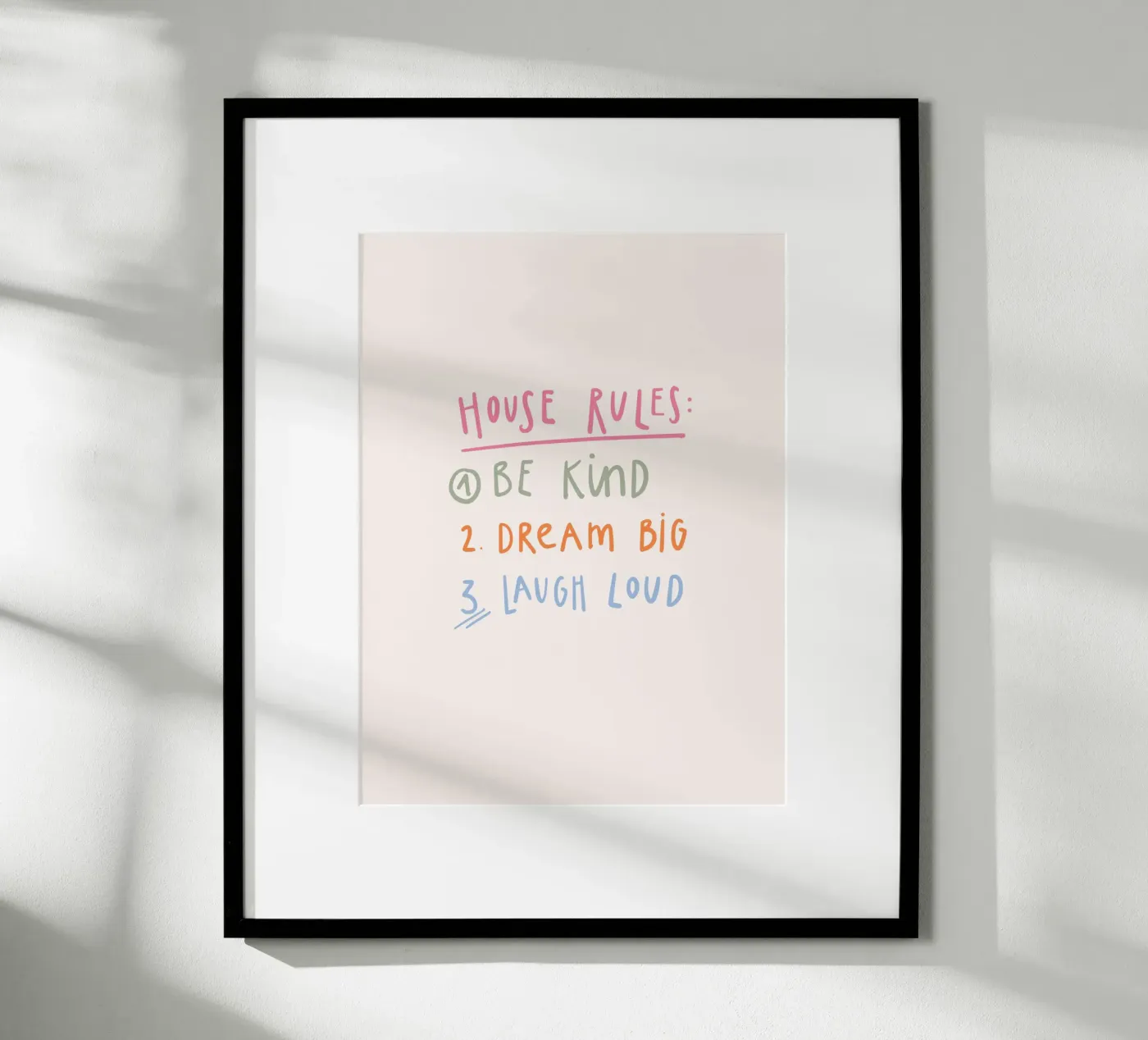 House Rules Poster von KRUTH DESIGN