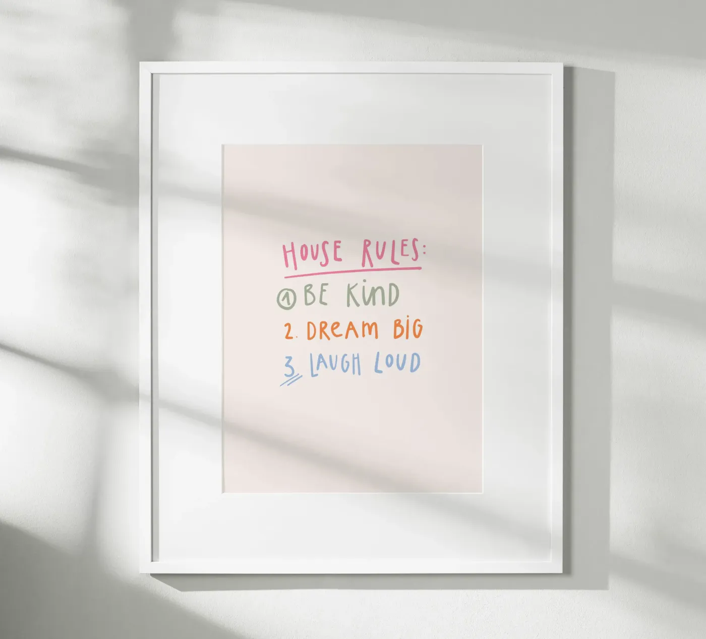 House Rules Poster von KRUTH DESIGN