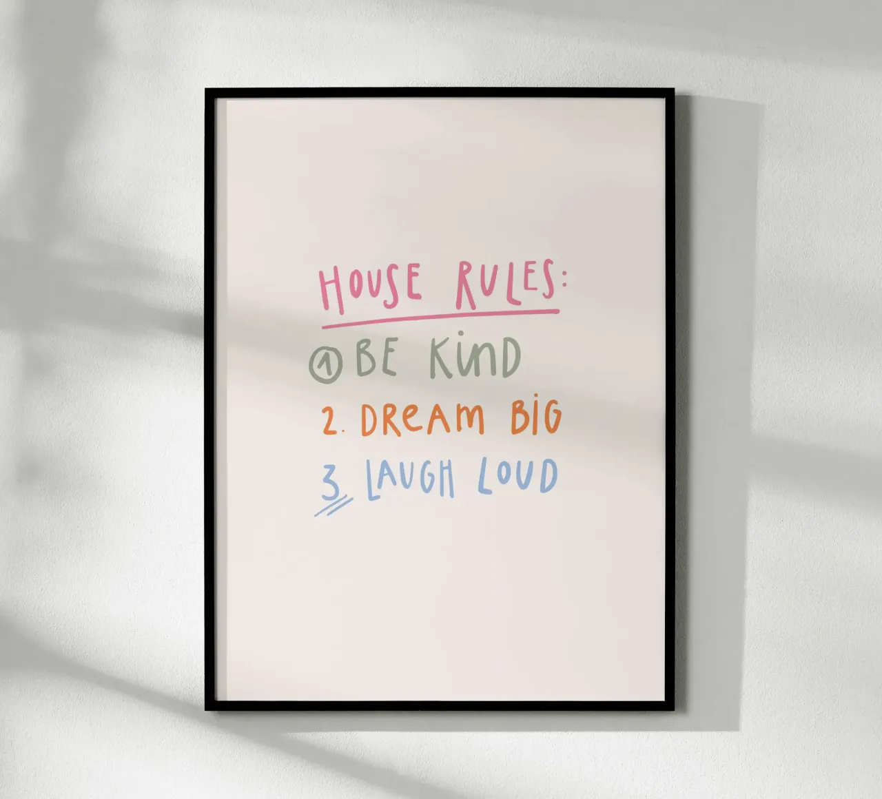 House Rules poster da KRUTH DESIGN