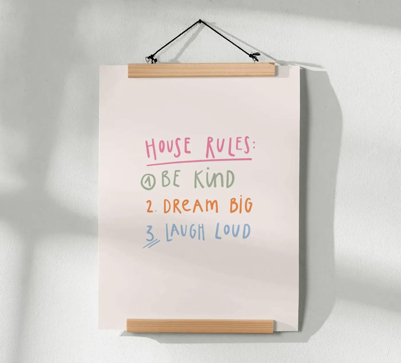 House Rules Poster von KRUTH DESIGN