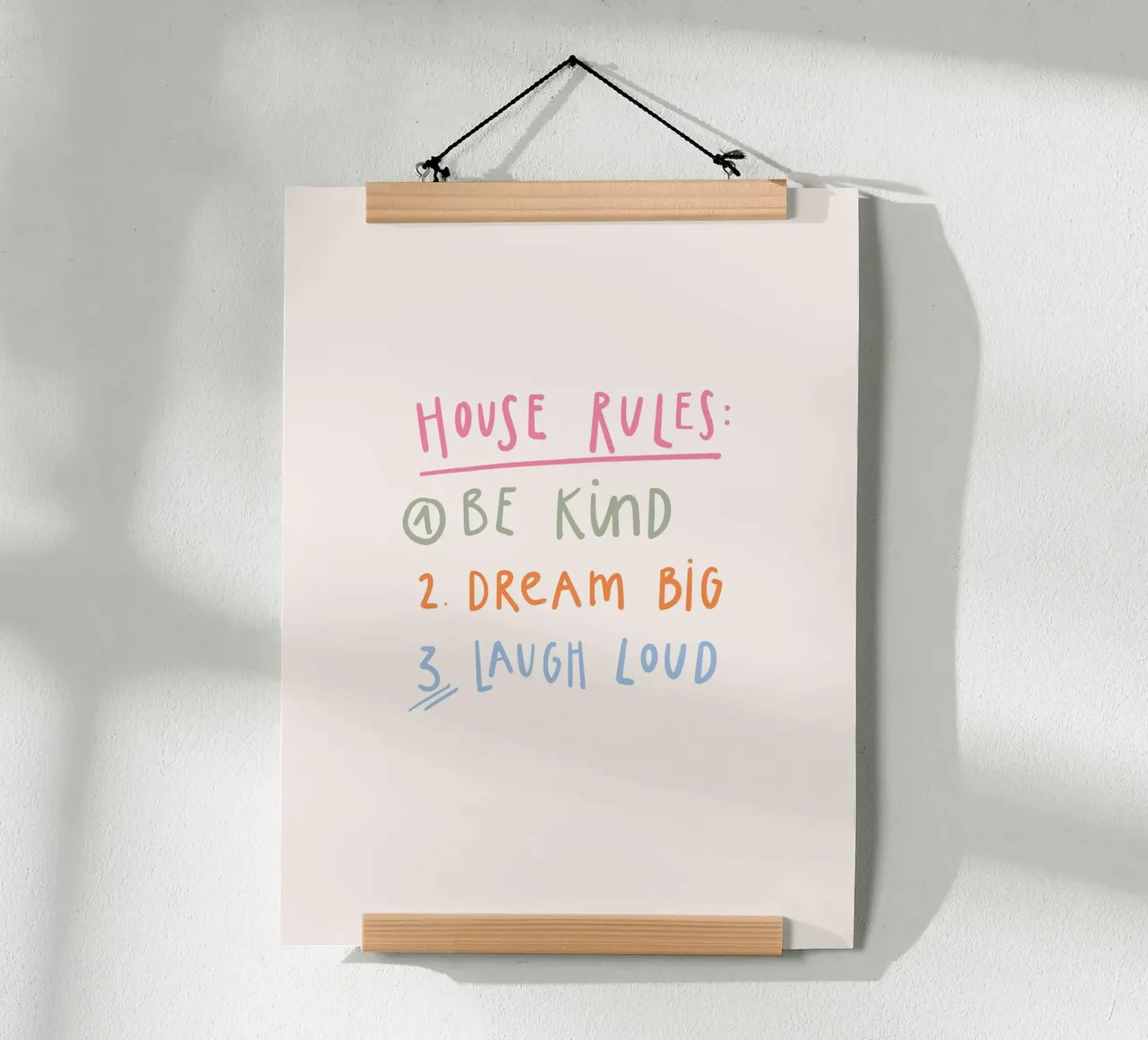 House Rules poster da KRUTH DESIGN