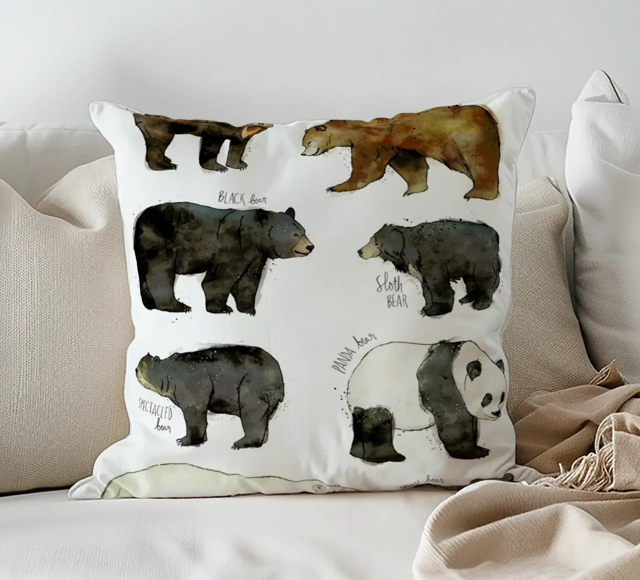 Bears cuscino da Amy Hamilton