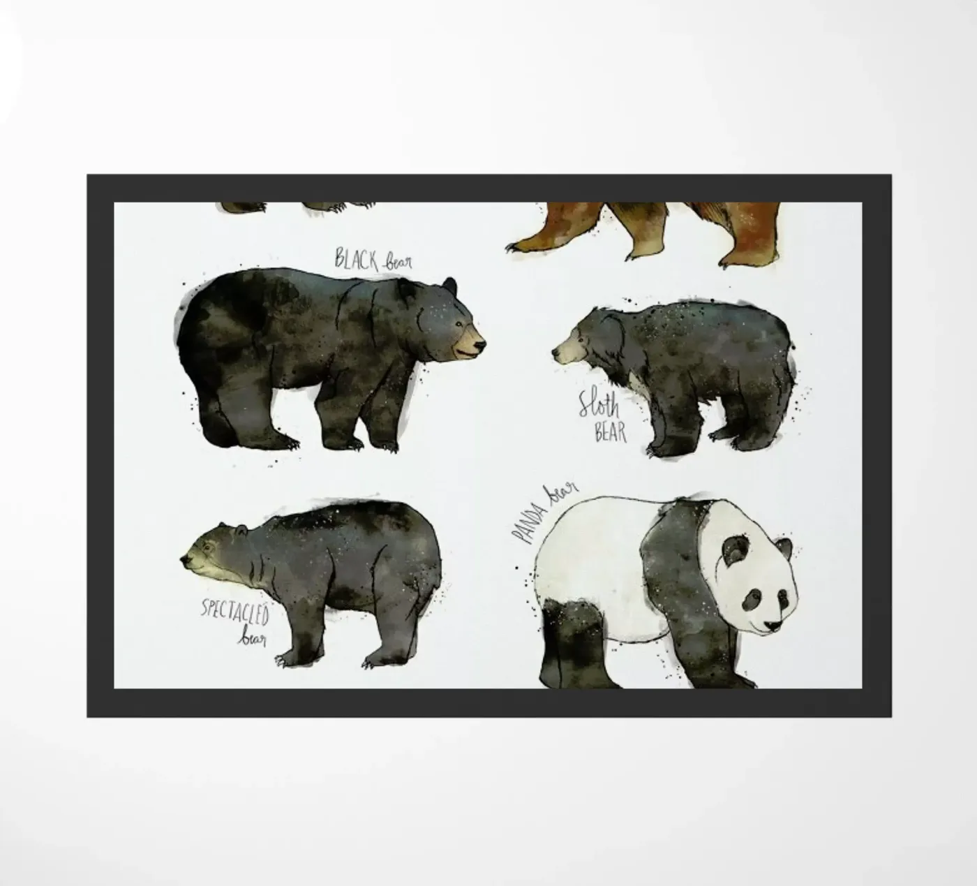 Bears doormat by Amy Hamilton