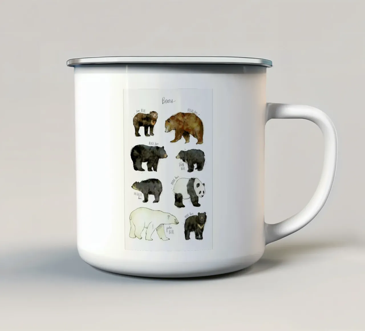 Bears tazza in smalto da Amy Hamilton