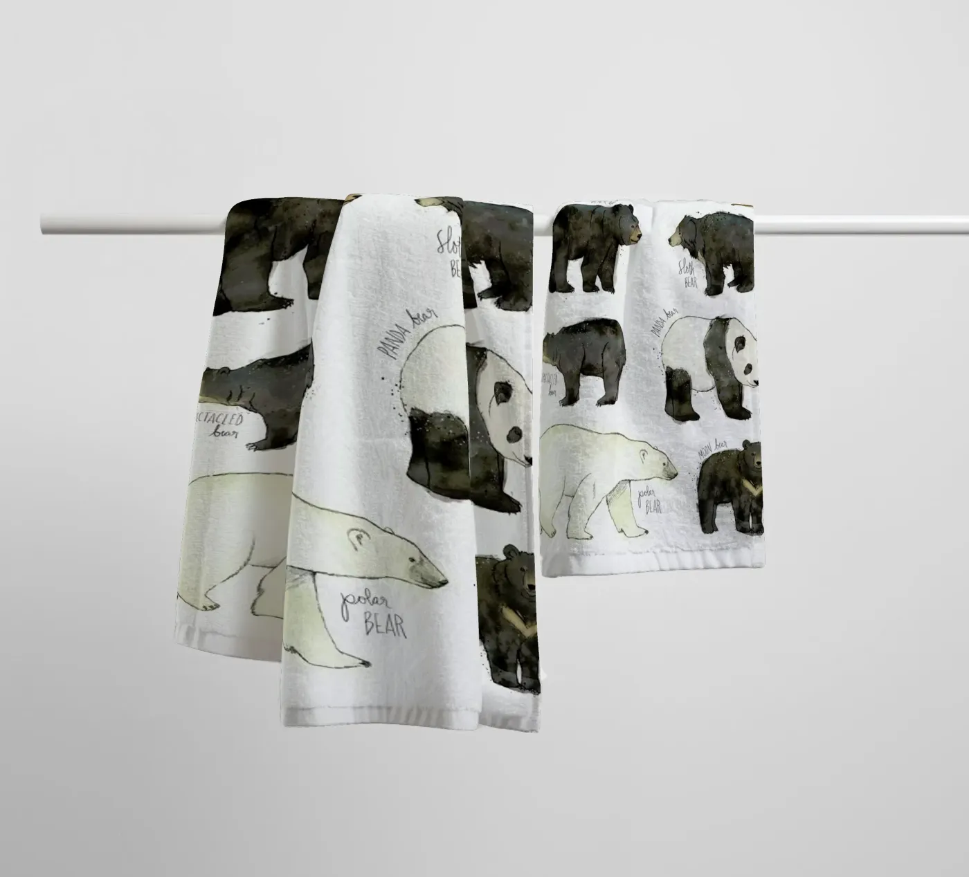 Bears towel by Amy Hamilton
