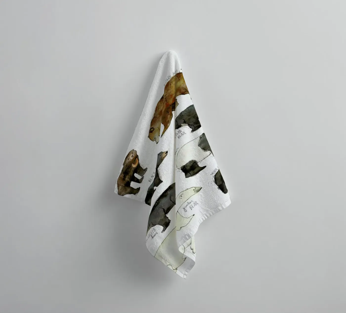 Bears towel by Amy Hamilton