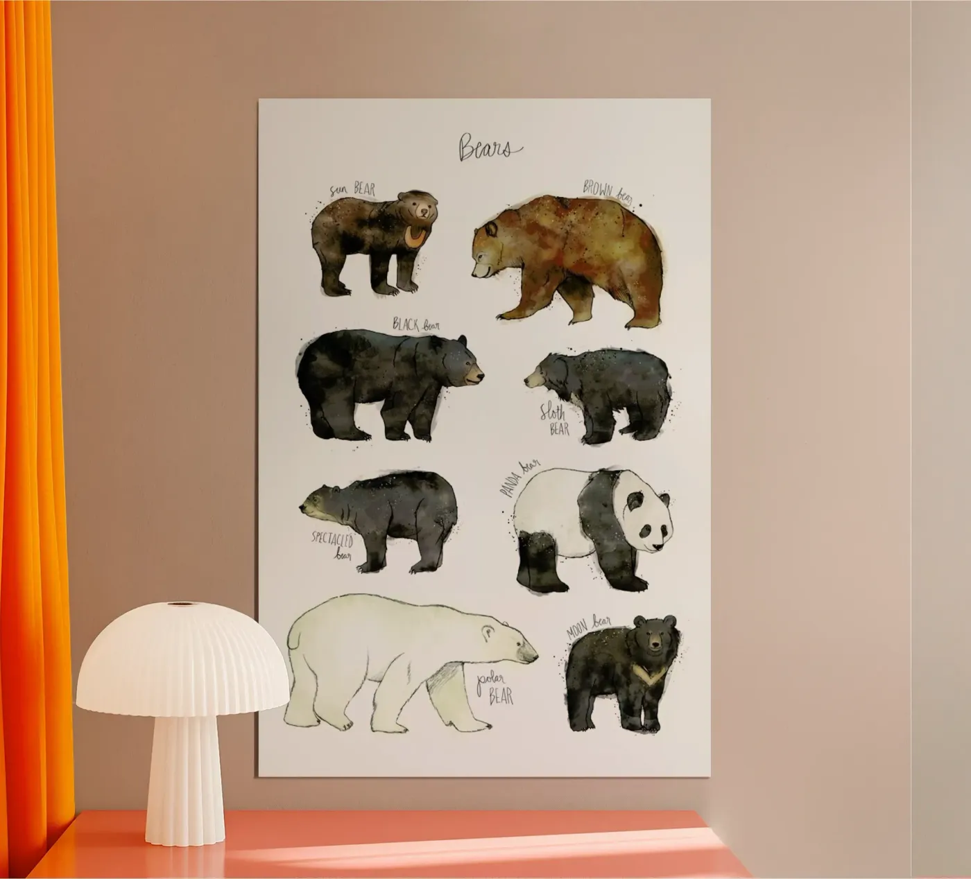 Bears Poster von Amy Hamilton