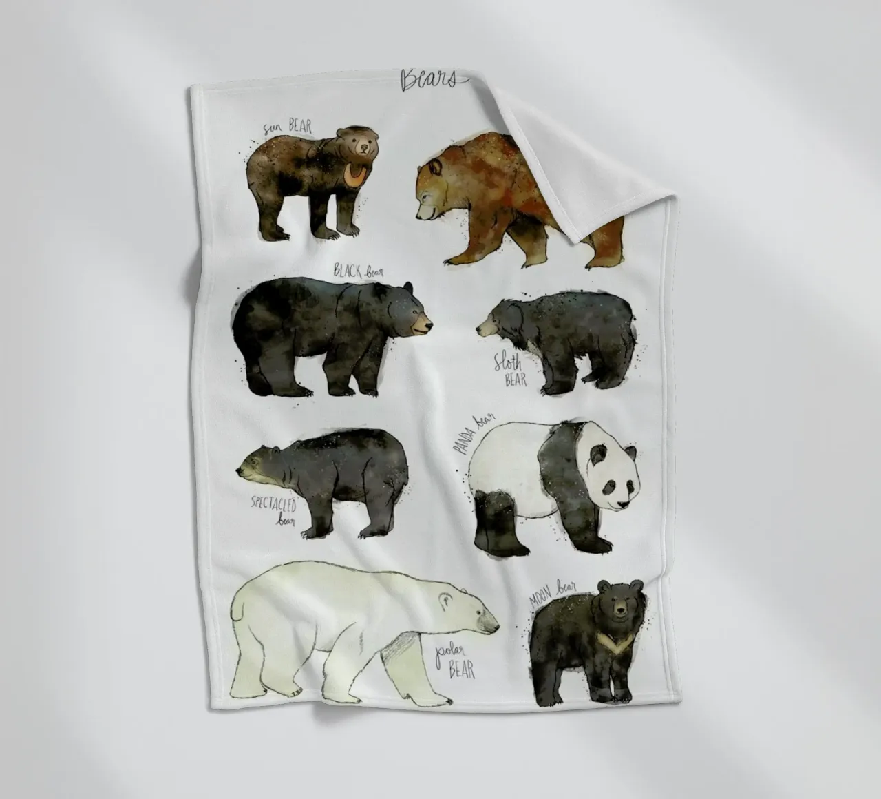 Bears Fleecedecke von Amy Hamilton