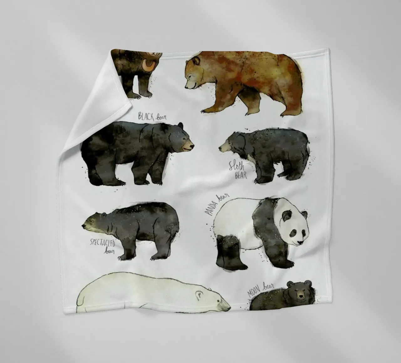 Bears fleece blanket by Amy Hamilton