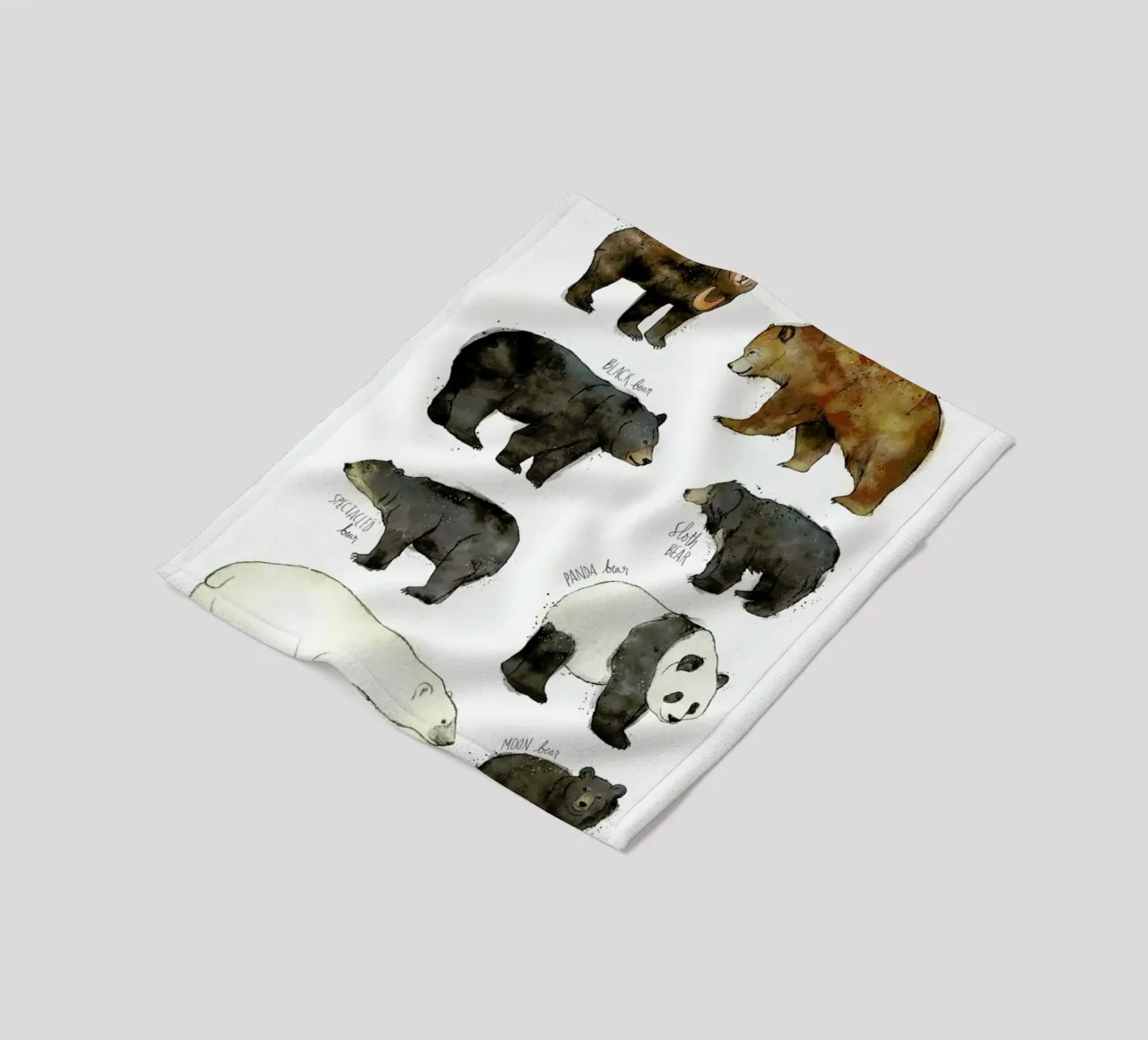 Bears fleece blanket by Amy Hamilton