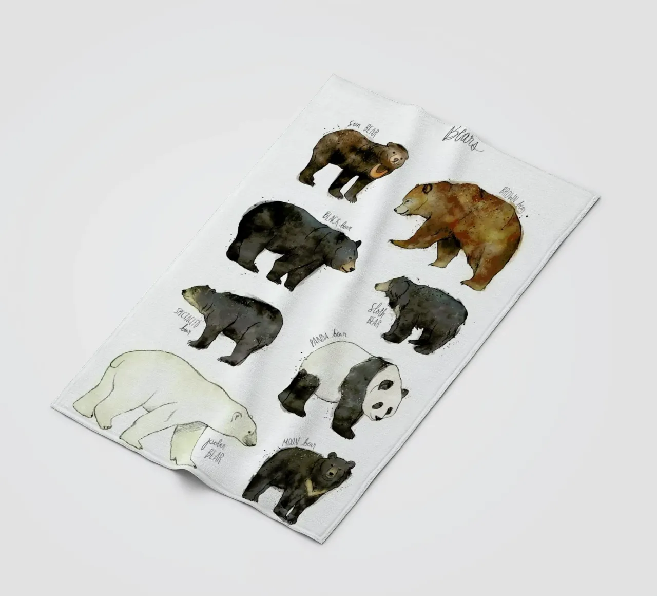 Bears fleece blanket by Amy Hamilton