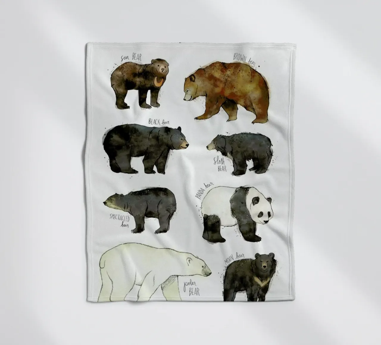 Bears Fleecedecke von Amy Hamilton