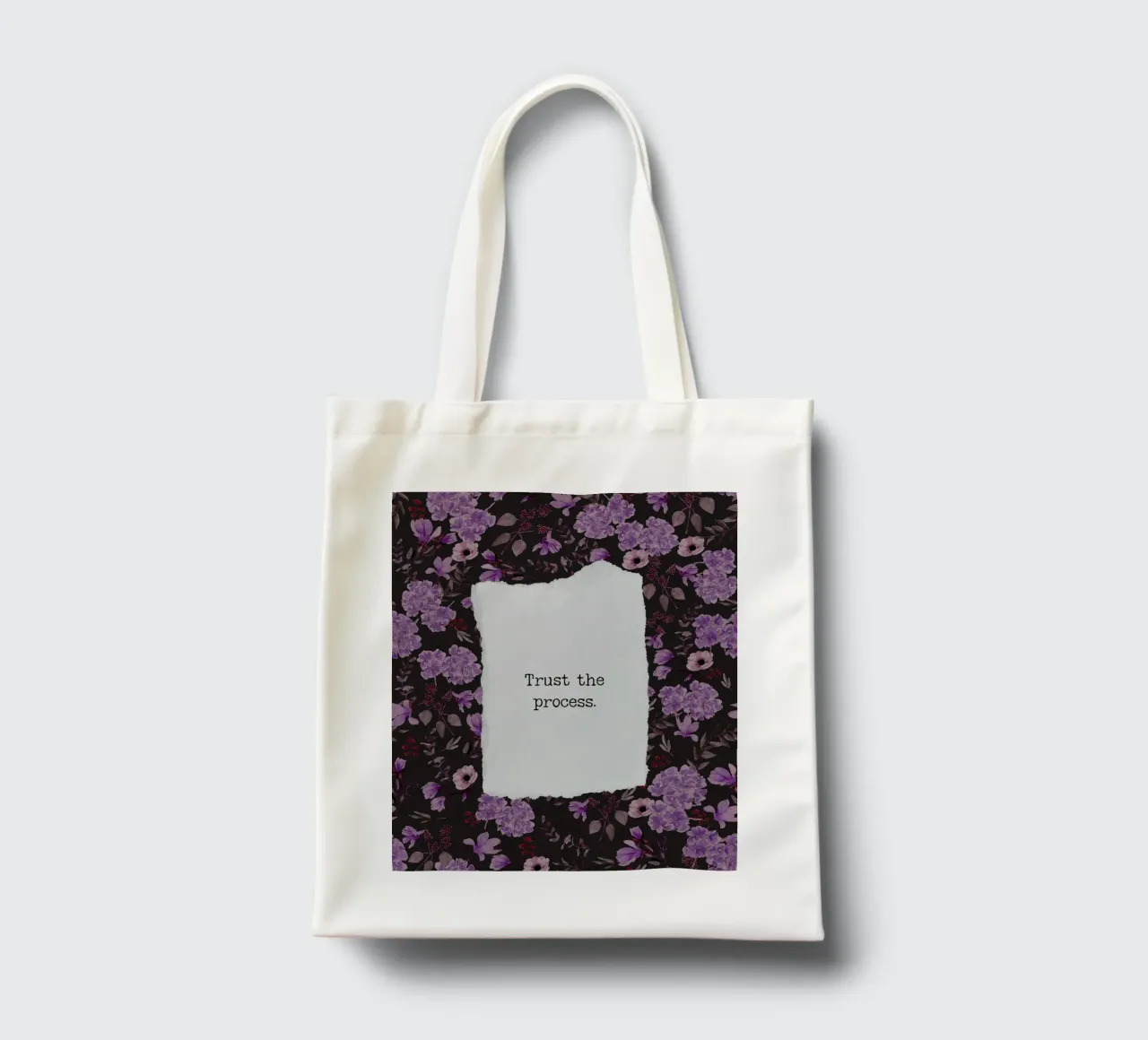 Trust the process borsa in juta da anisillustration