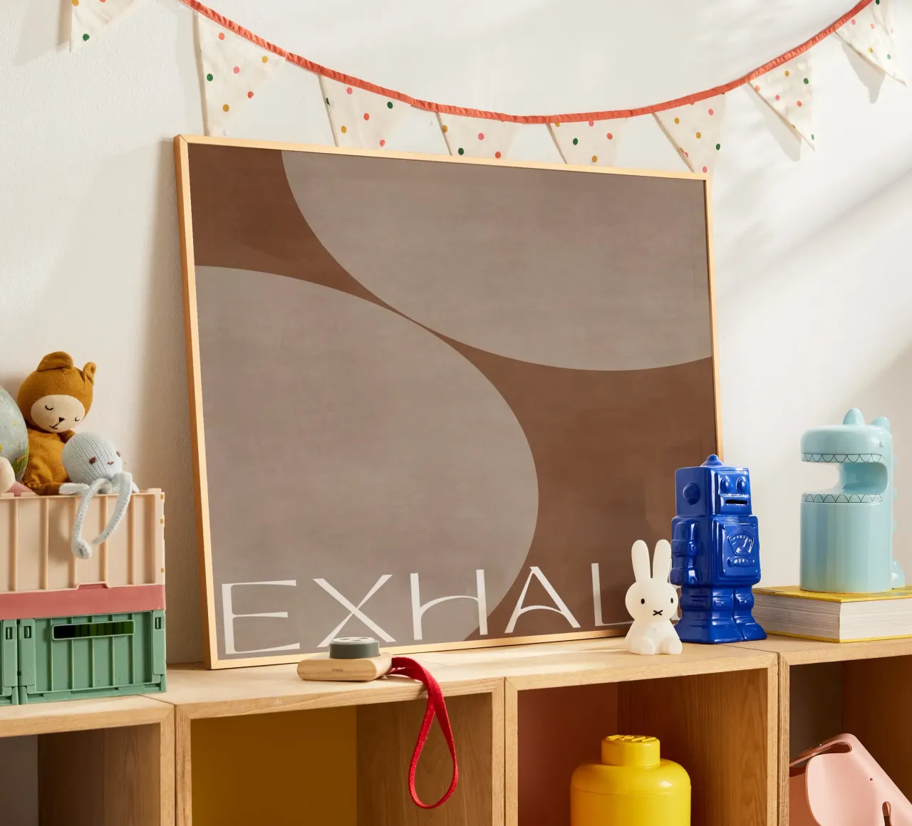 Exhale (Version 2) poster con telaio in alluminio da treechild