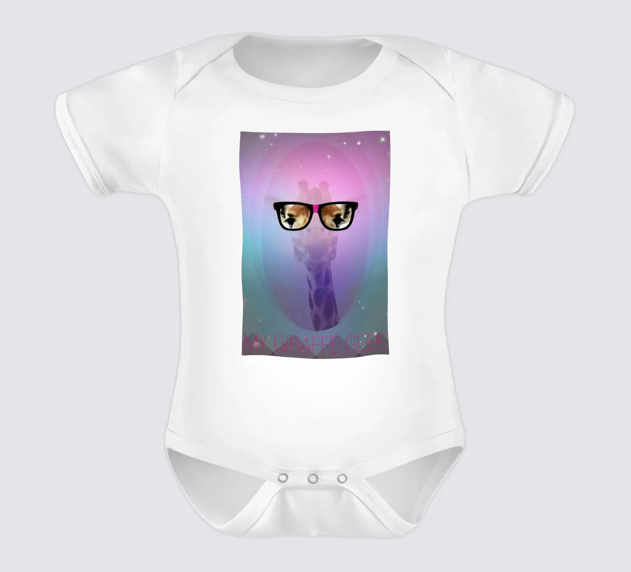 My Giraffe Geek body neonato maniche corte da AS Art