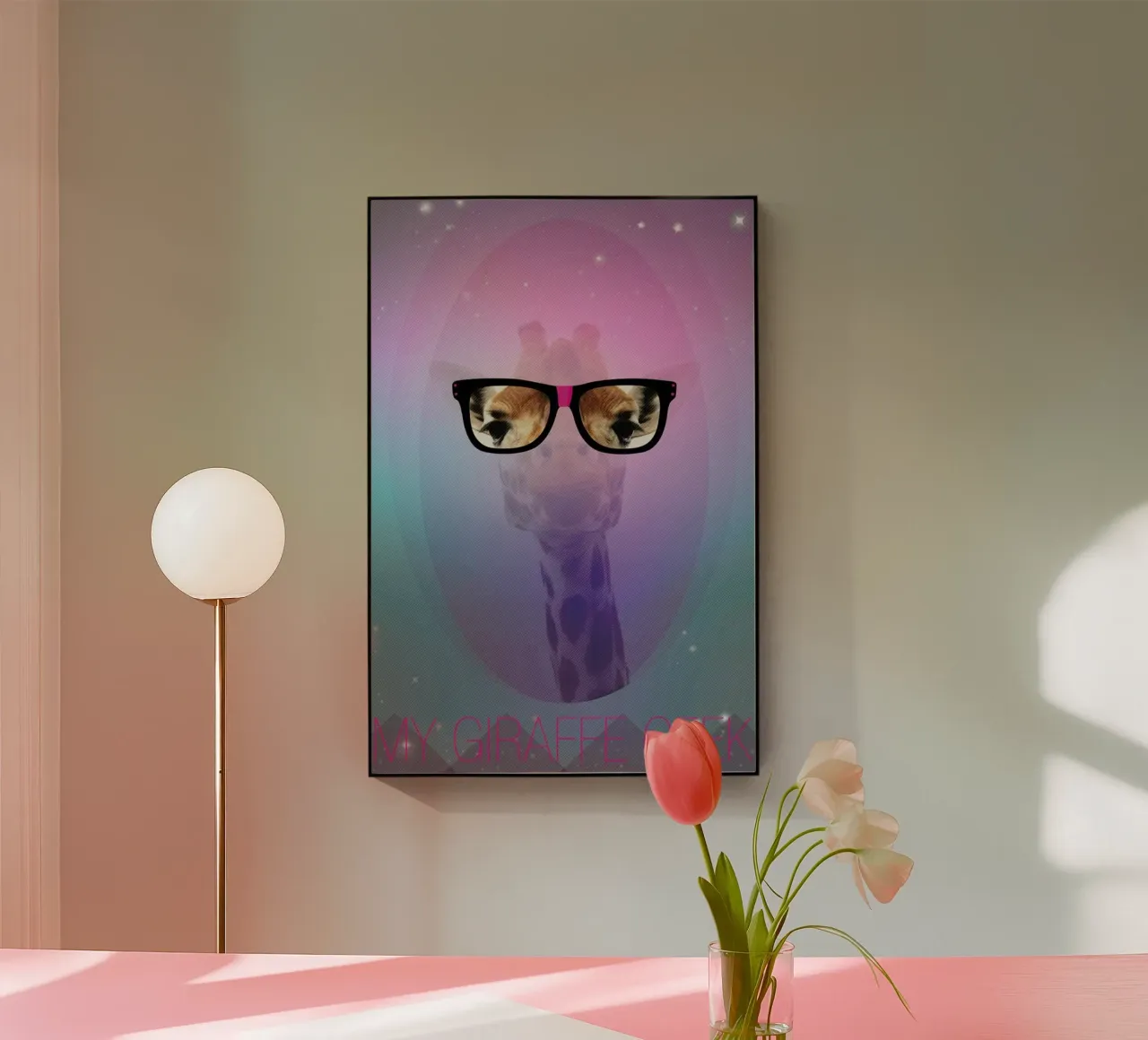 My Giraffe Geek plexiglass da AS Art