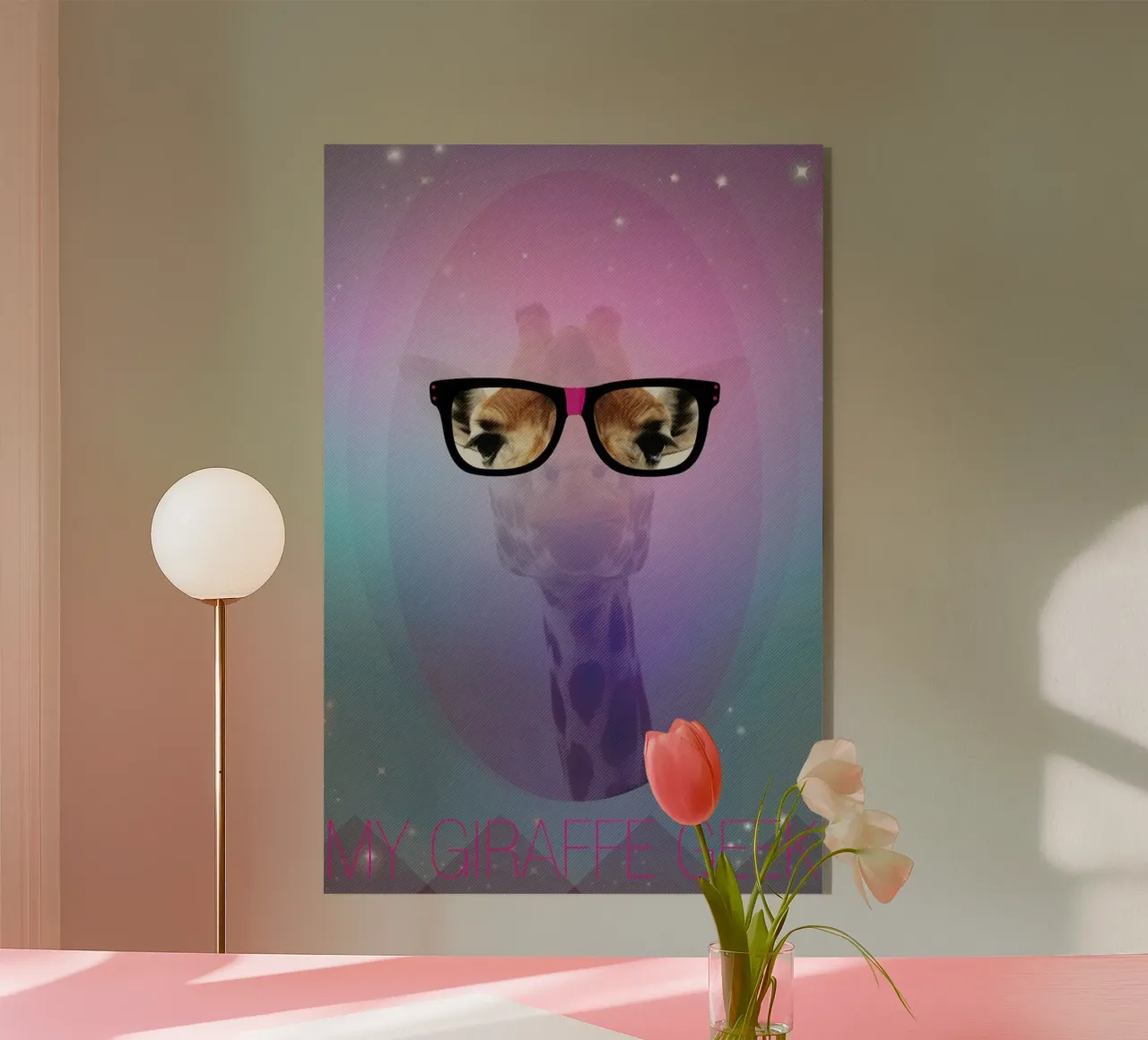 My Giraffe Geek plexiglass da AS Art