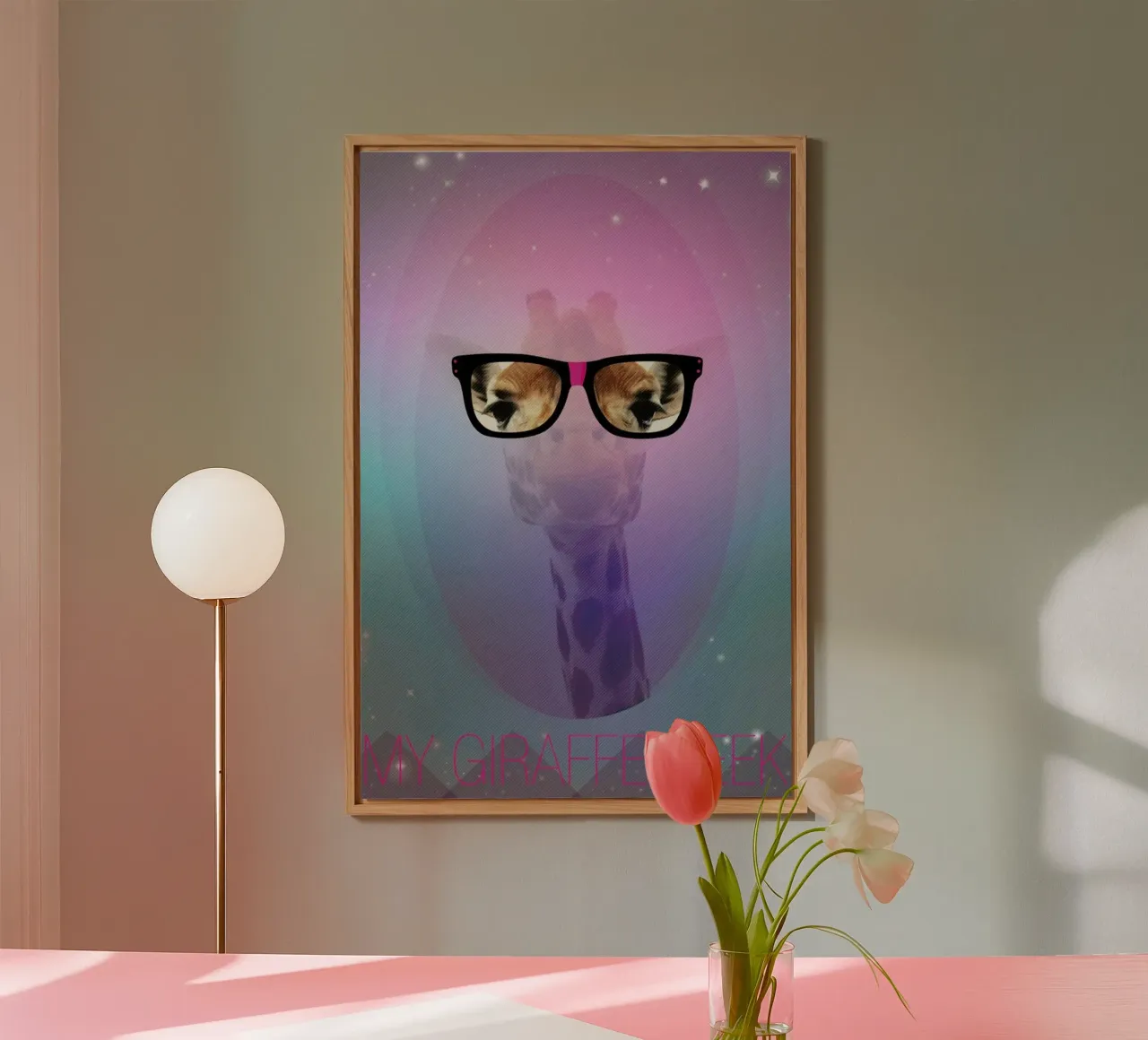 My Giraffe Geek alluminio dibond da AS Art