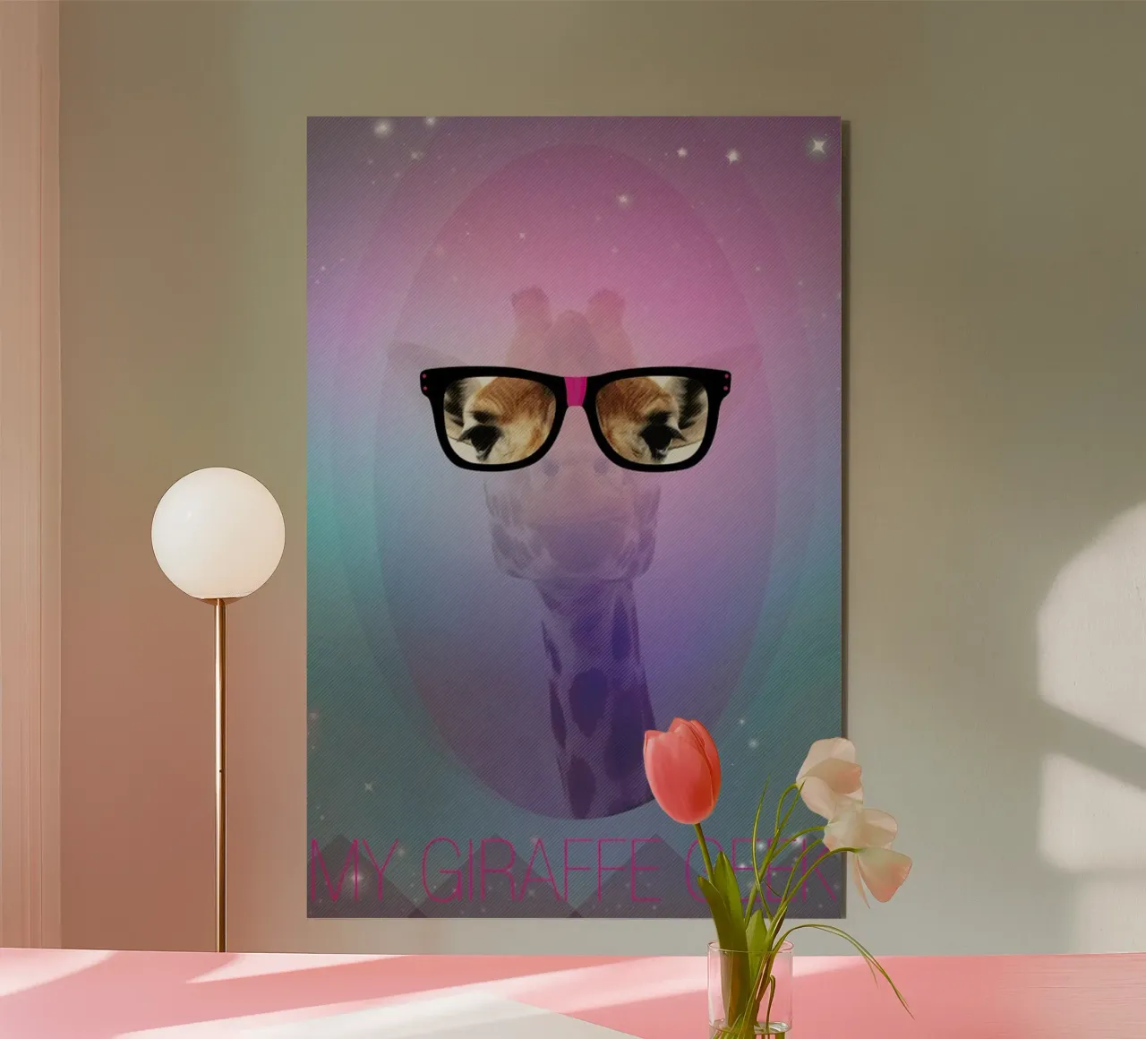 My Giraffe Geek alluminio dibond da AS Art