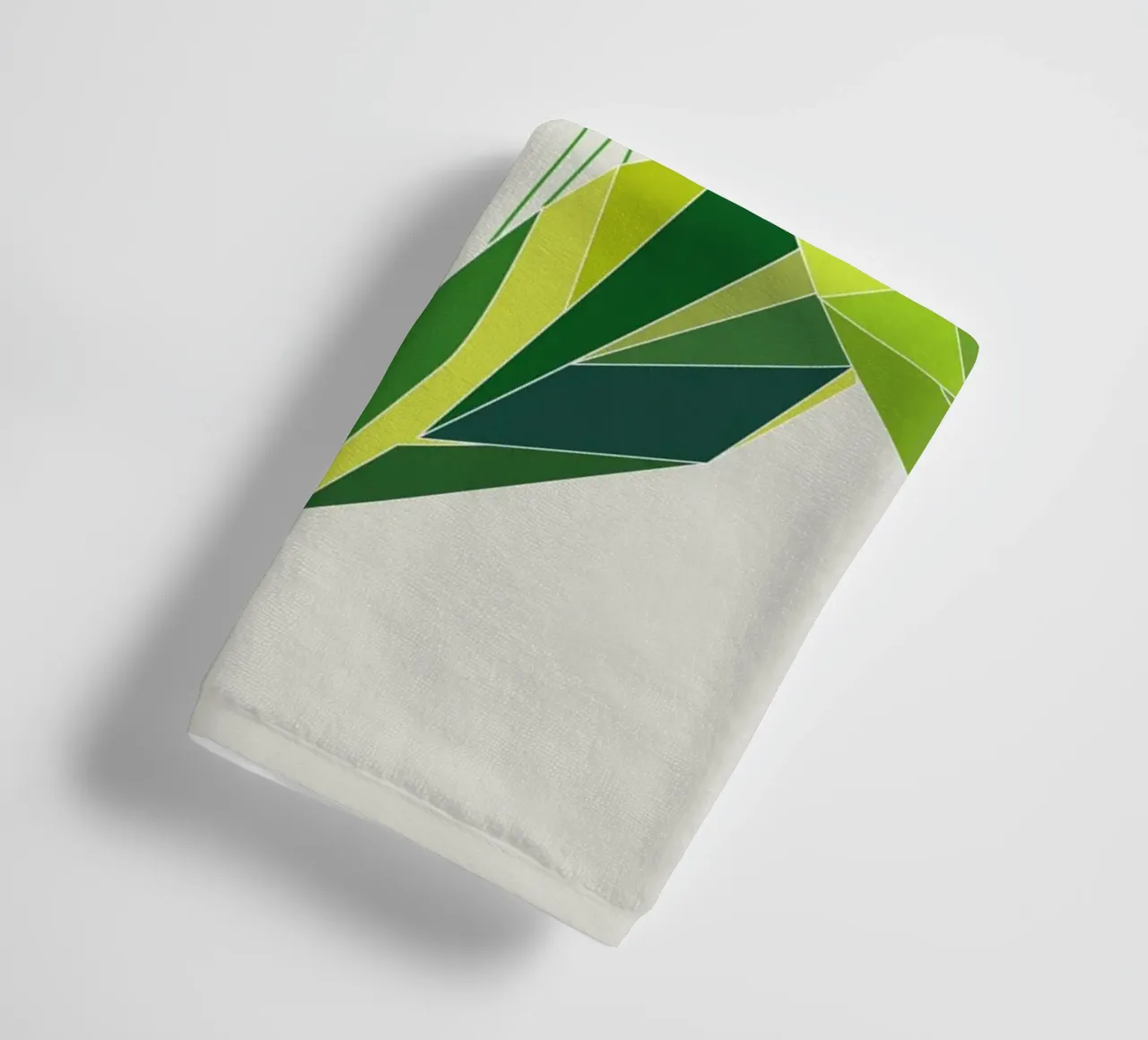 Geometric tulip - elegance in polygons towel by namosh