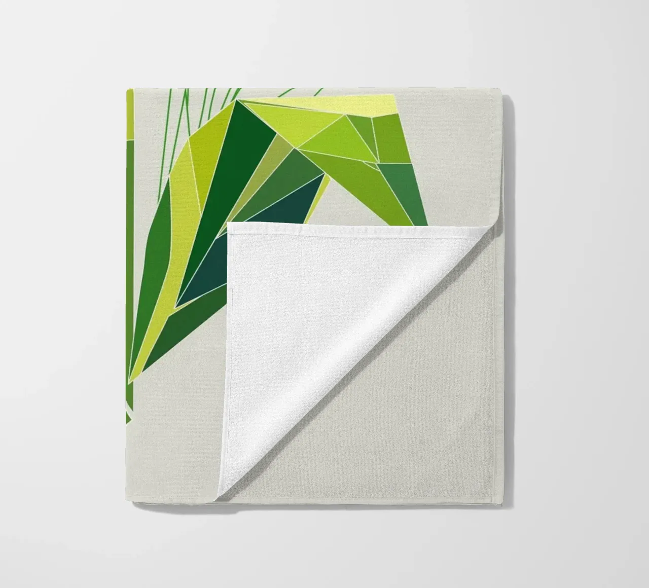 Tulipano geometrico - eleganza nei poligoni telo mare da namosh