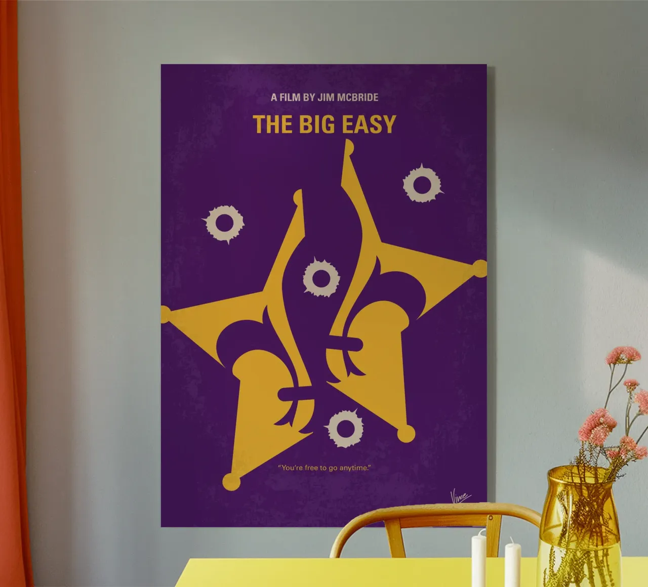 No1215 My The Big Easy minimal movie poster plexiglass da Chungkong