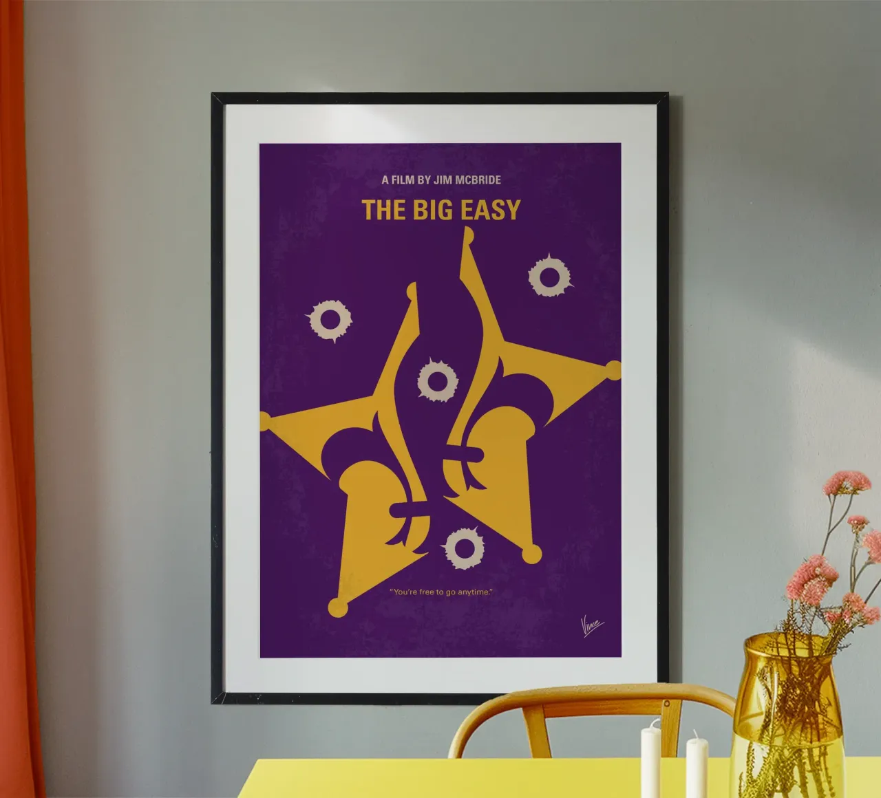 No1215 My The Big Easy minimal movie poster carta hahnemühle da Chungkong