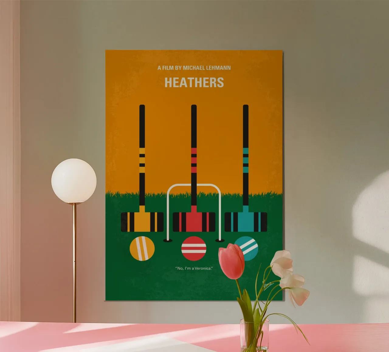 No1216 My Heathers minimal movie poster pannello forex da Chungkong