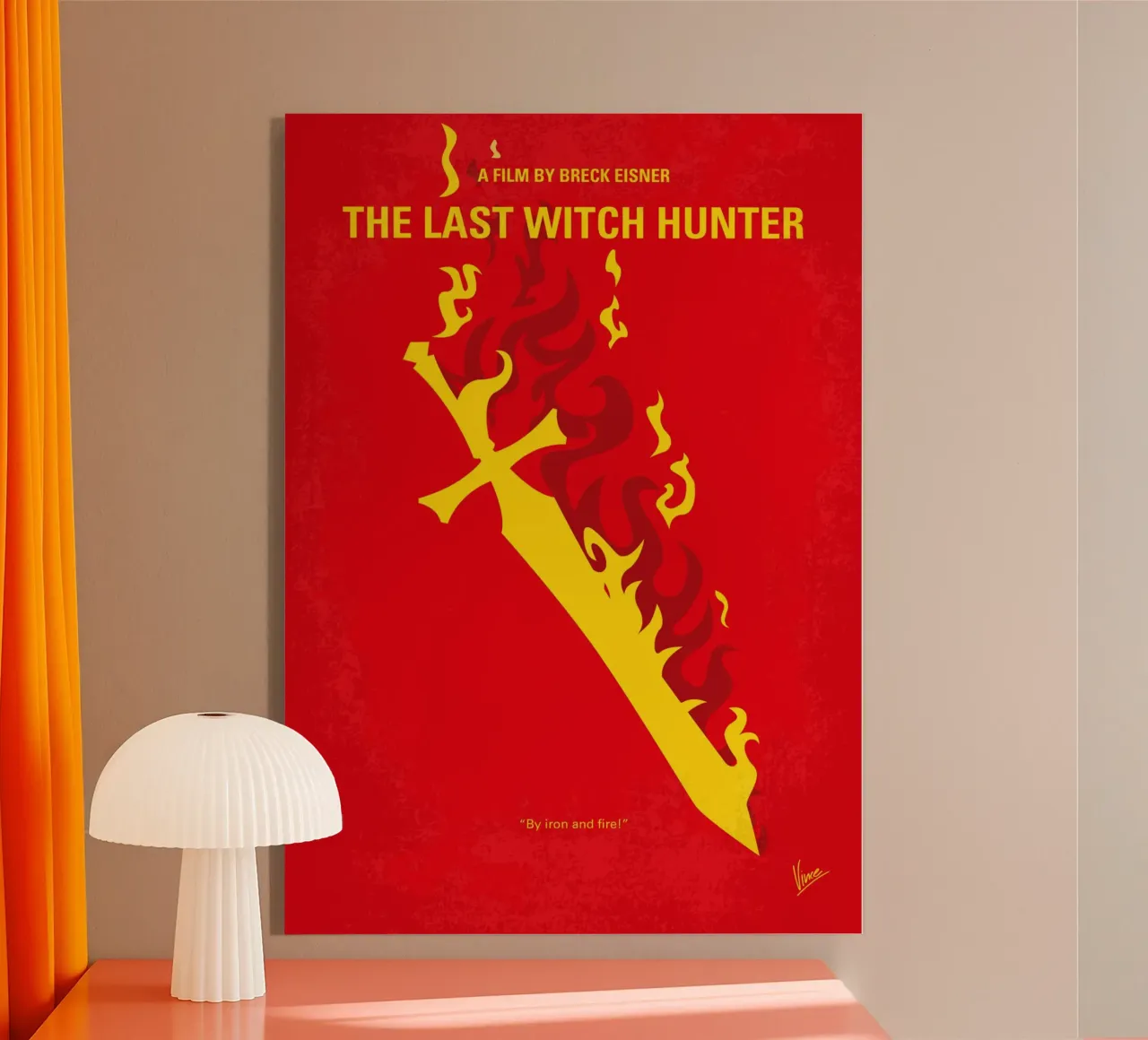 No1217 My The Last Witch Hunter minimal movie poster plexiglass da Chungkong