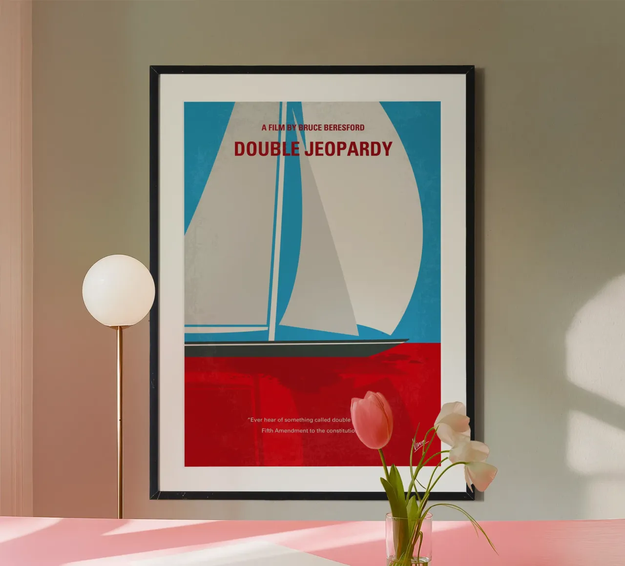 No1226 My Double Jeopardy minimal movie poster carta hahnemühle da Chungkong