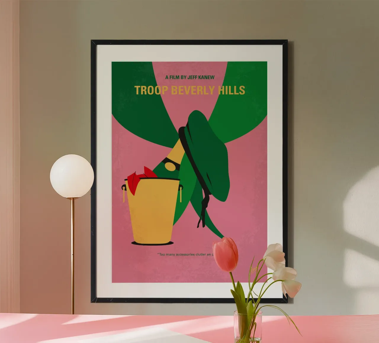 No1229 My Troop Beverly Hills minimal movie poster poster con telaio in plastica da Chungkong