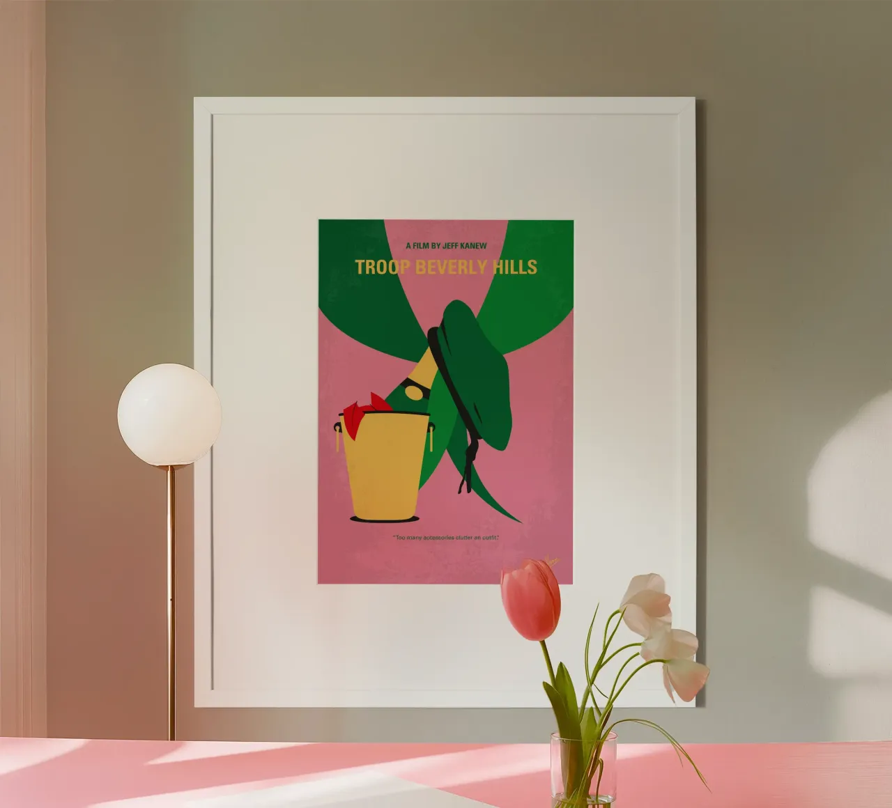No1229 My Troop Beverly Hills minimal movie poster poster con telaio in plastica da Chungkong