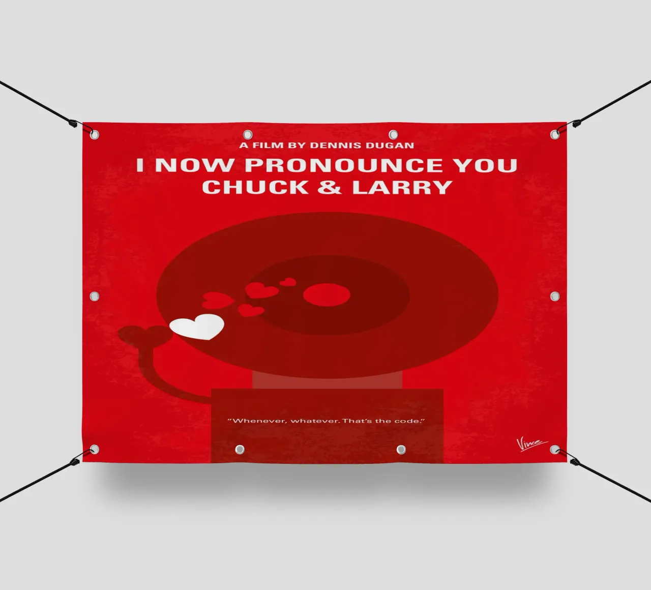 No1230 My I Now Pronounce You Chuck Larry minimal movie post telo in pvc da Chungkong
