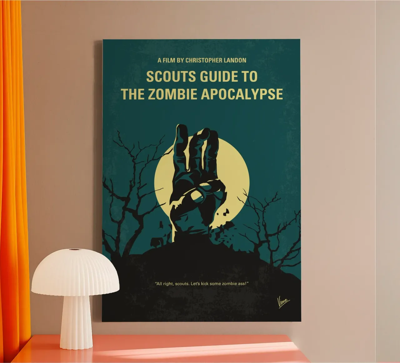 No1231 My scouts guide to the zombie apocalypse minimal movi tela con Cornice a cassetta da Chungkong
