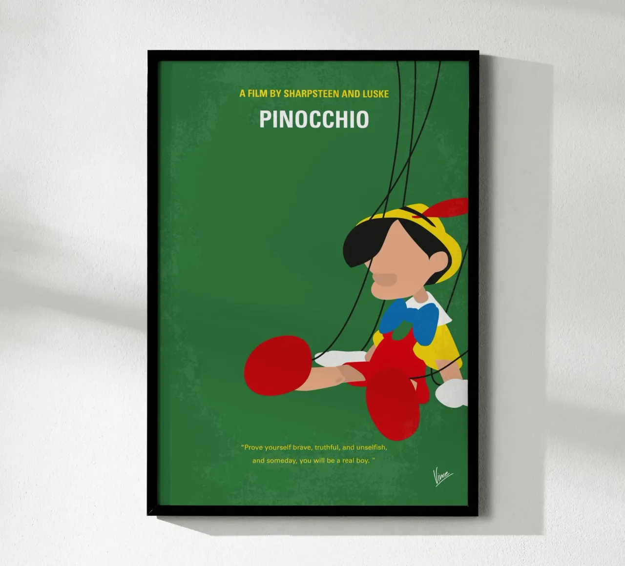 No1234 My Pinocchio minimal movie poster poster de Chungkong