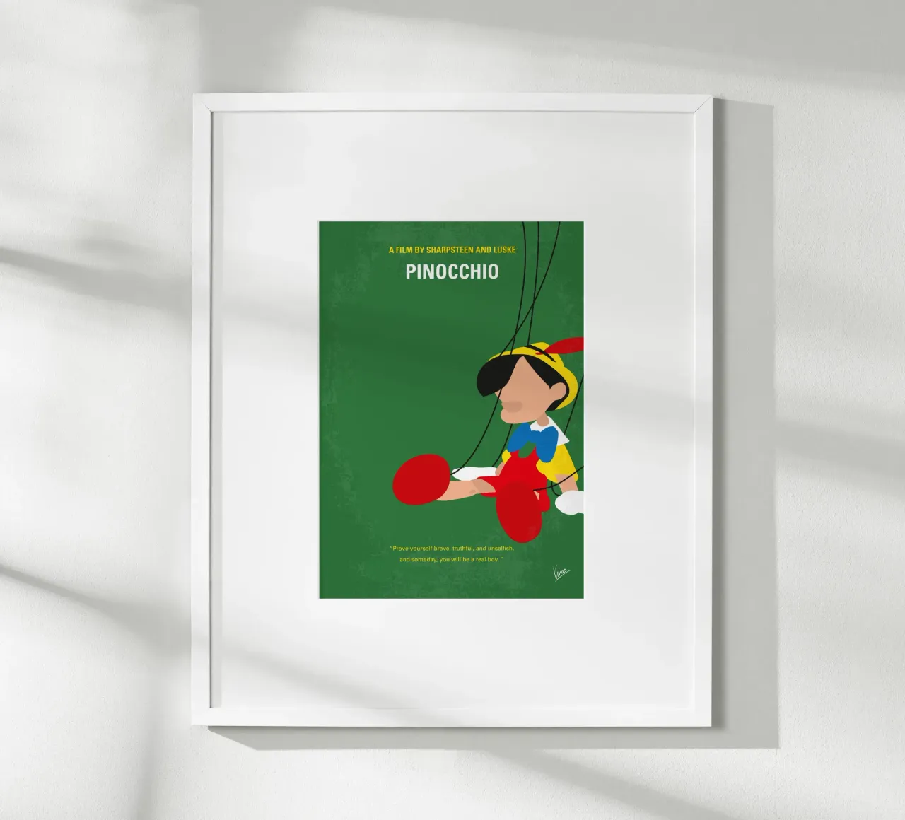 No1234 My Pinocchio minimal movie poster poster de Chungkong